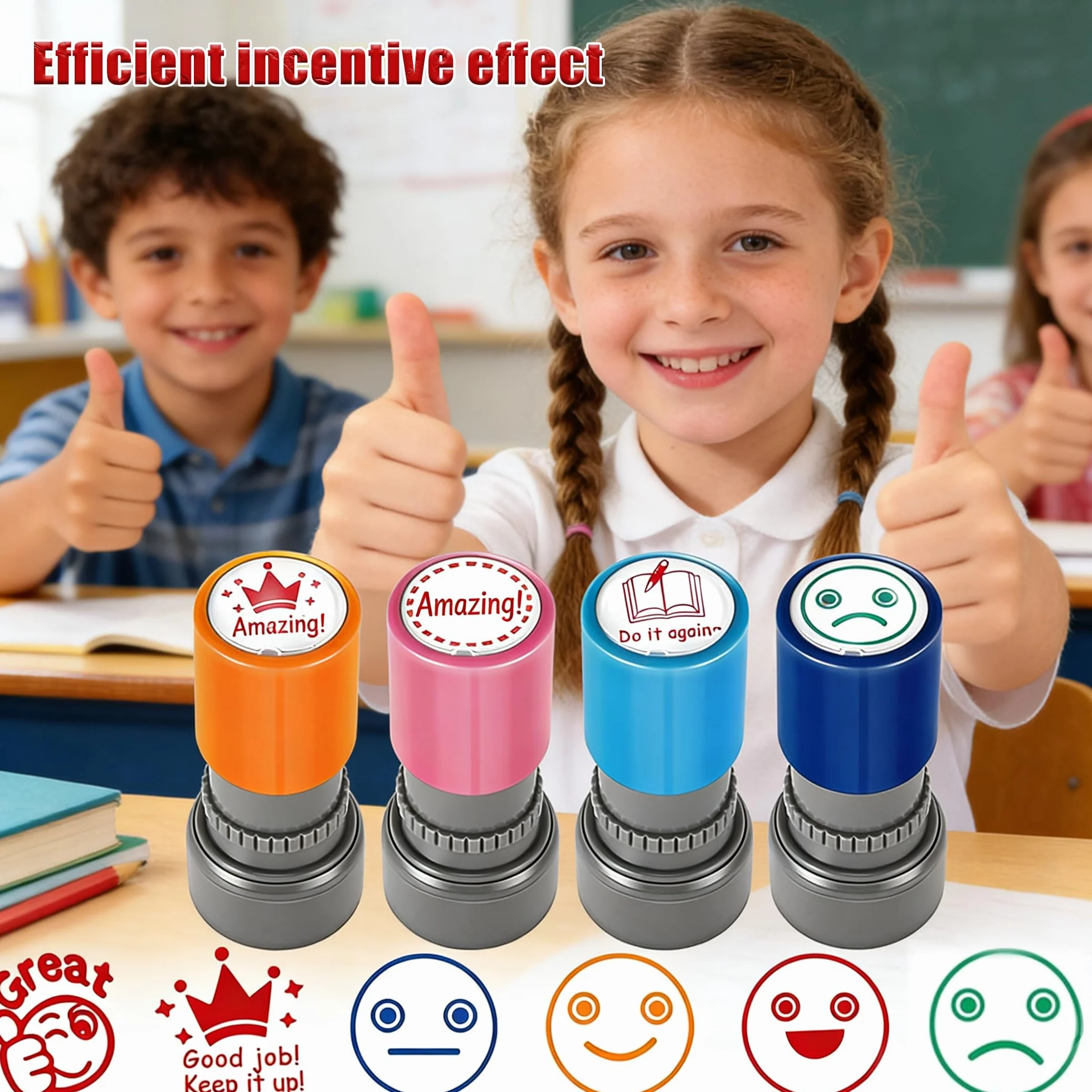12PCS Znaczki Nauczyciela, Bogata Odmiana, Znaczek Nagrody Nauczyciela, Znaczki Fotoczułe, Różne Znaczki Dla Nauczycieli Self Inkling, Spersonalizowane Postacie Kreskówek Teacher Gift Student