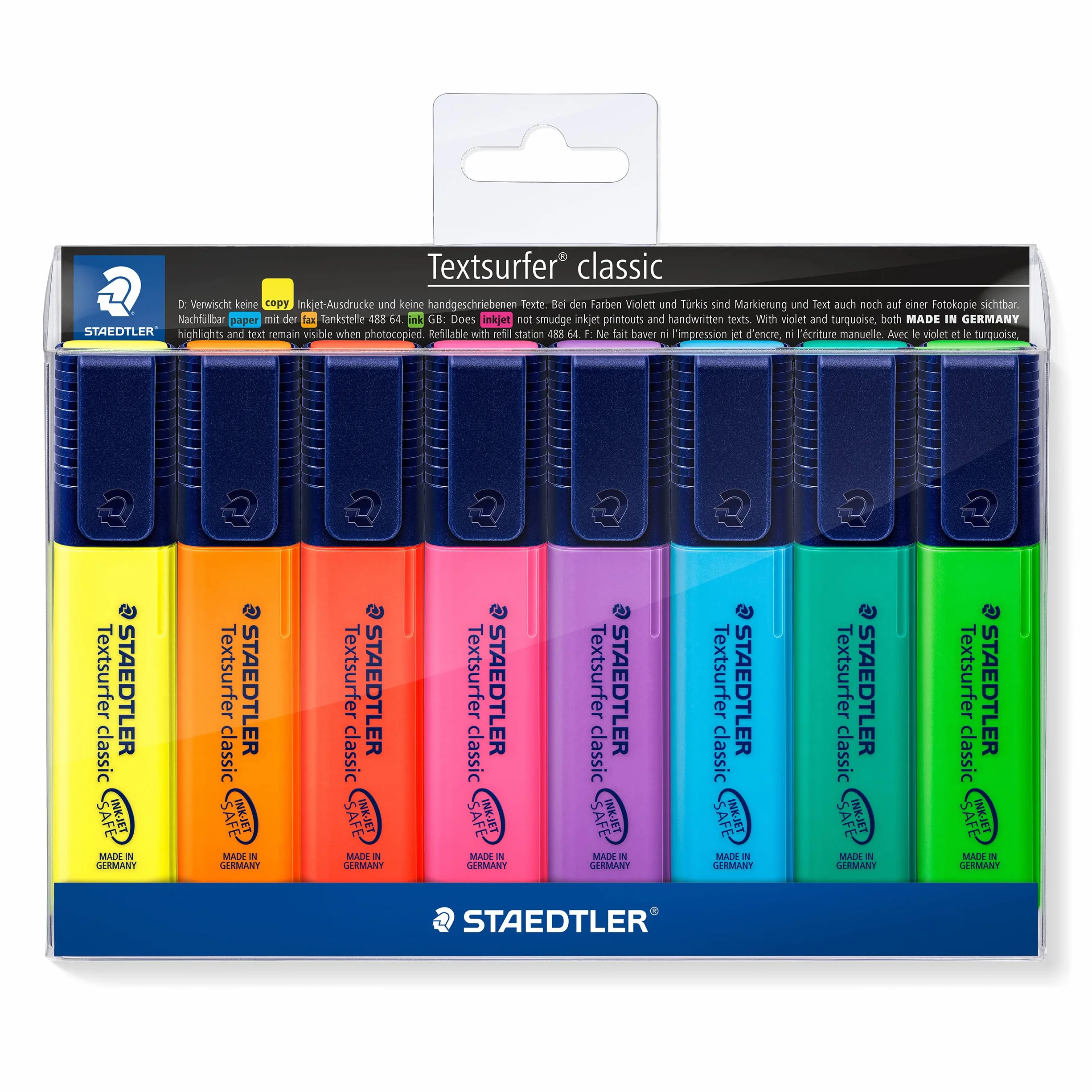 STAEDTLER 364 WP8 Textsurfer Classic zakreślacz - różne kolory (portfel 8 sztuk)