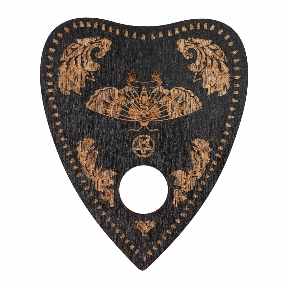 Drewniana czarna tablica Ouija Klasyczne tablice do rozmów z planszetką, metafizyczna tablica z wiadomościami duchowymi Prezenty Wiccan na artykuły do czarów