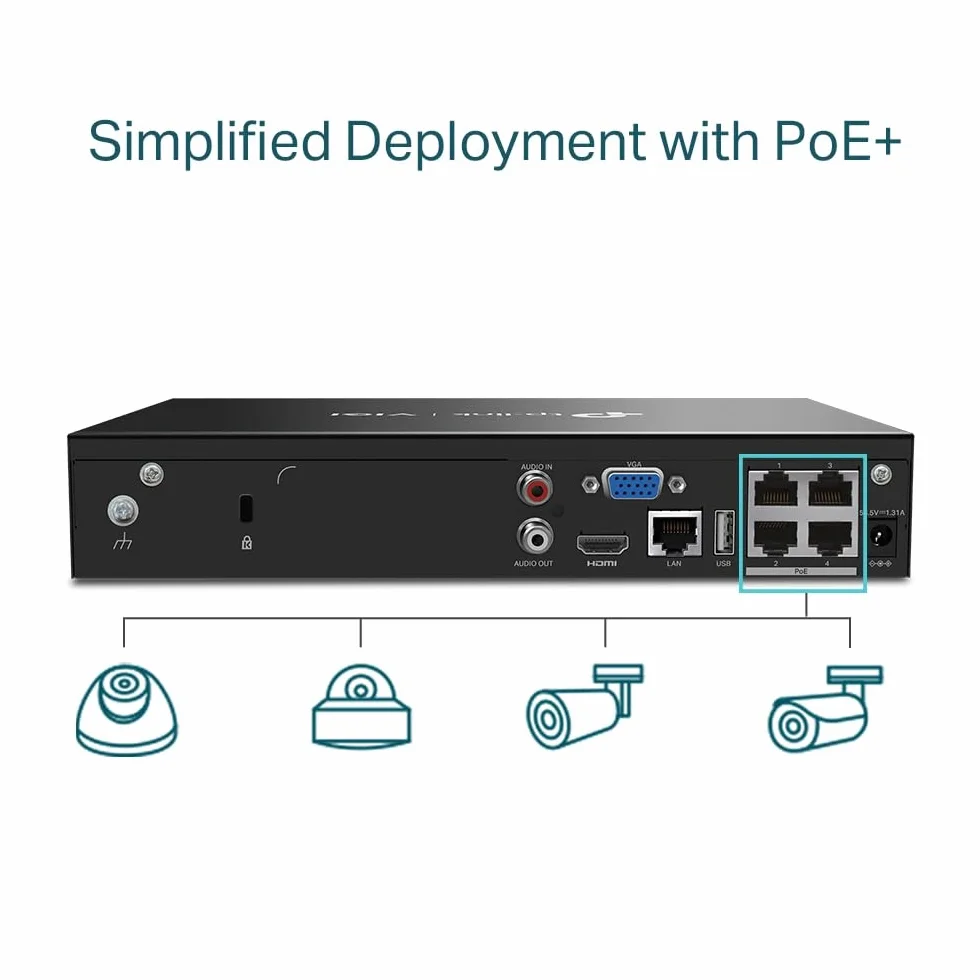 Rejestrator TP-Link VIGI NVR1004H-4P