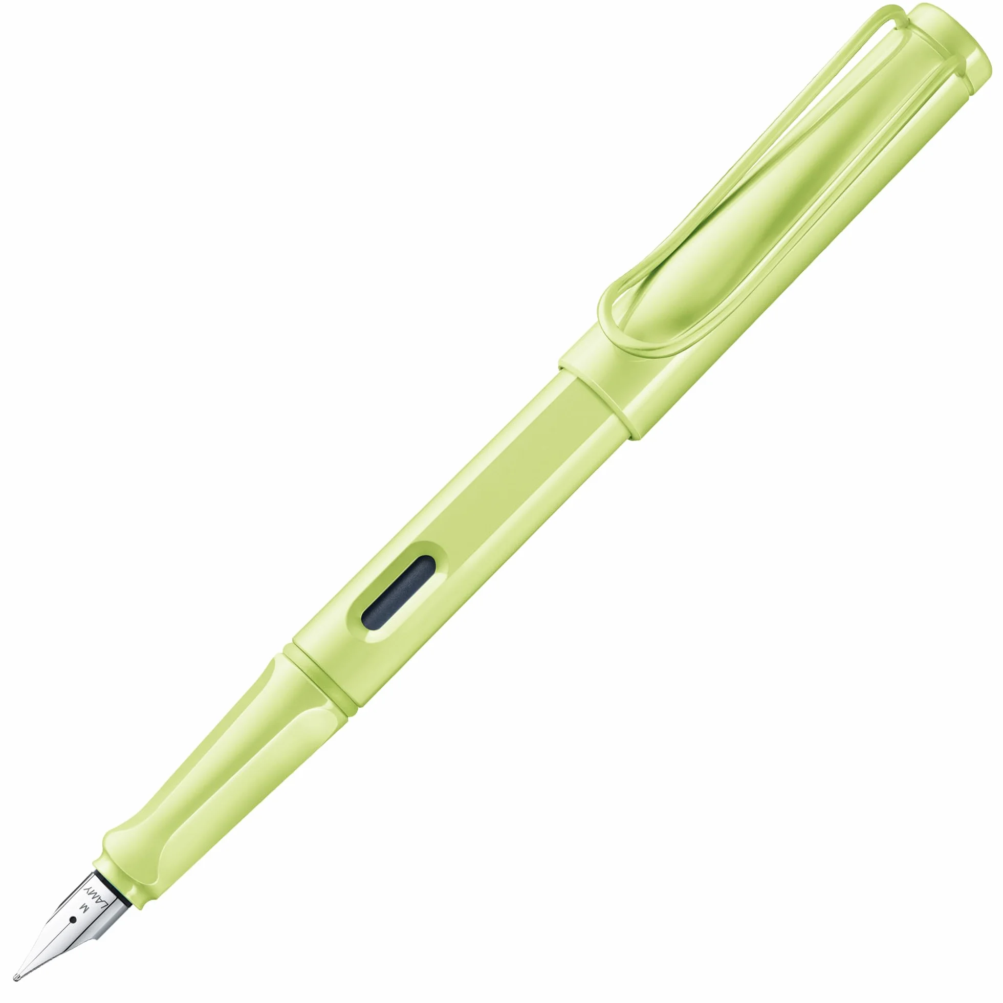 Lamy safari springgreen pióro wieczne z ergonomicznym uchwytem i polerowaną stalówką stalową o szerokości kreski EF – wytrzymałe tworzywo sztuczne ASA – w zestawie wkład atramentowy T 10 niebieski –