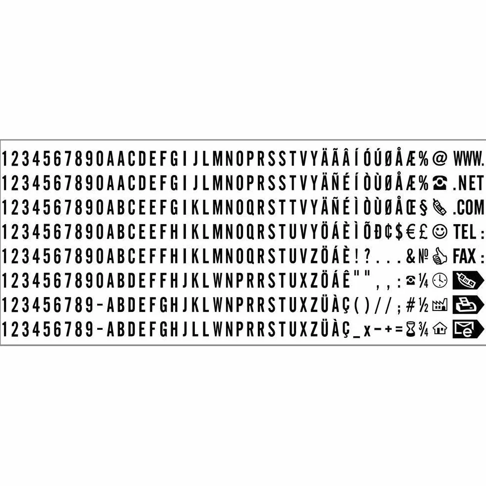 Trodat Typo Printy 4913 Pieczątka, Czarny/Niebieski, 58 x 22 mm