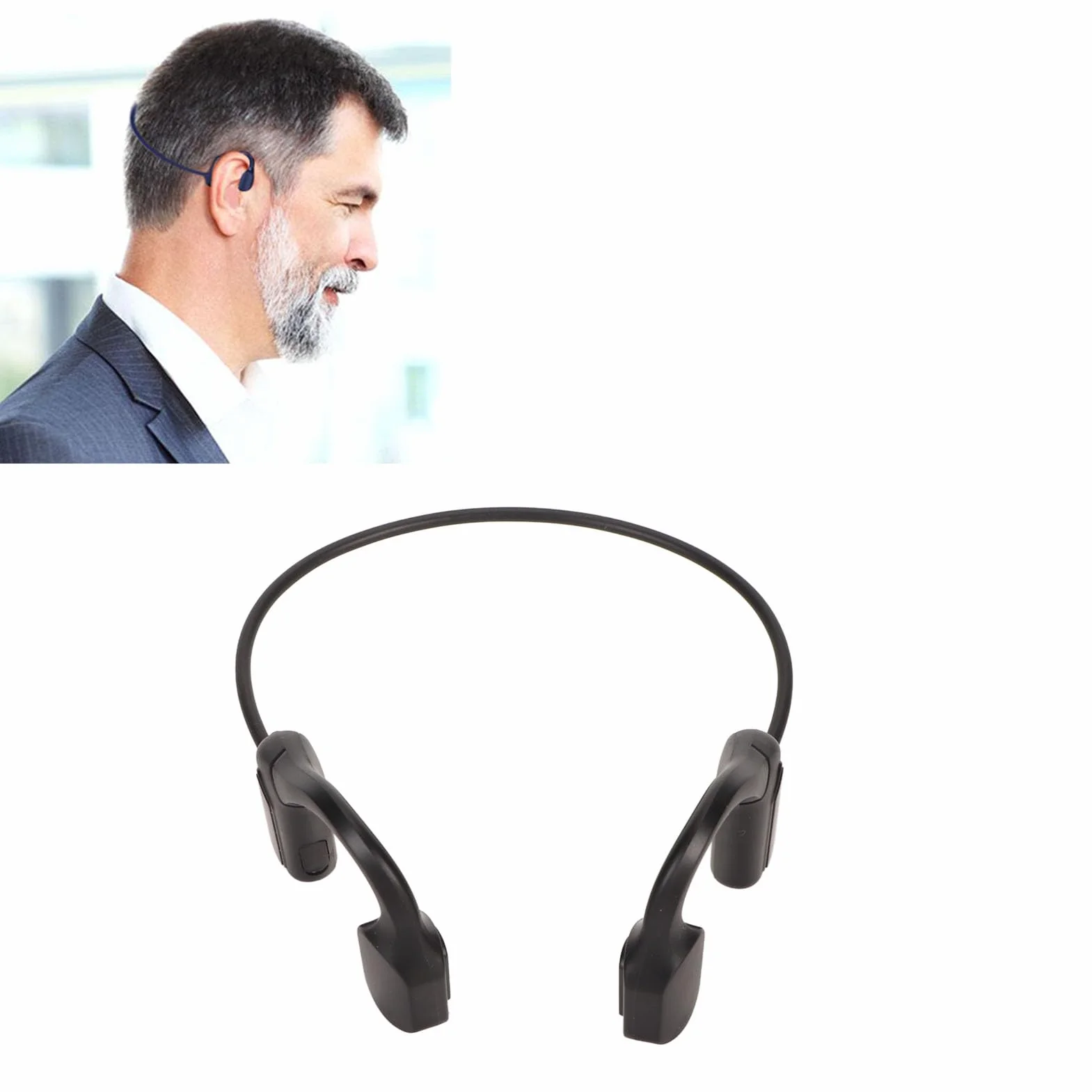 Słuchawki Douszne Tłumacza, Nauszne Bezprzewodowe Słuchawki Bluetooth do Tłumaczenia w Czasie Rzeczywistym, 144 Języki Urządzenie Tłumaczące z aplikacją, dla Androida dla OSX dla