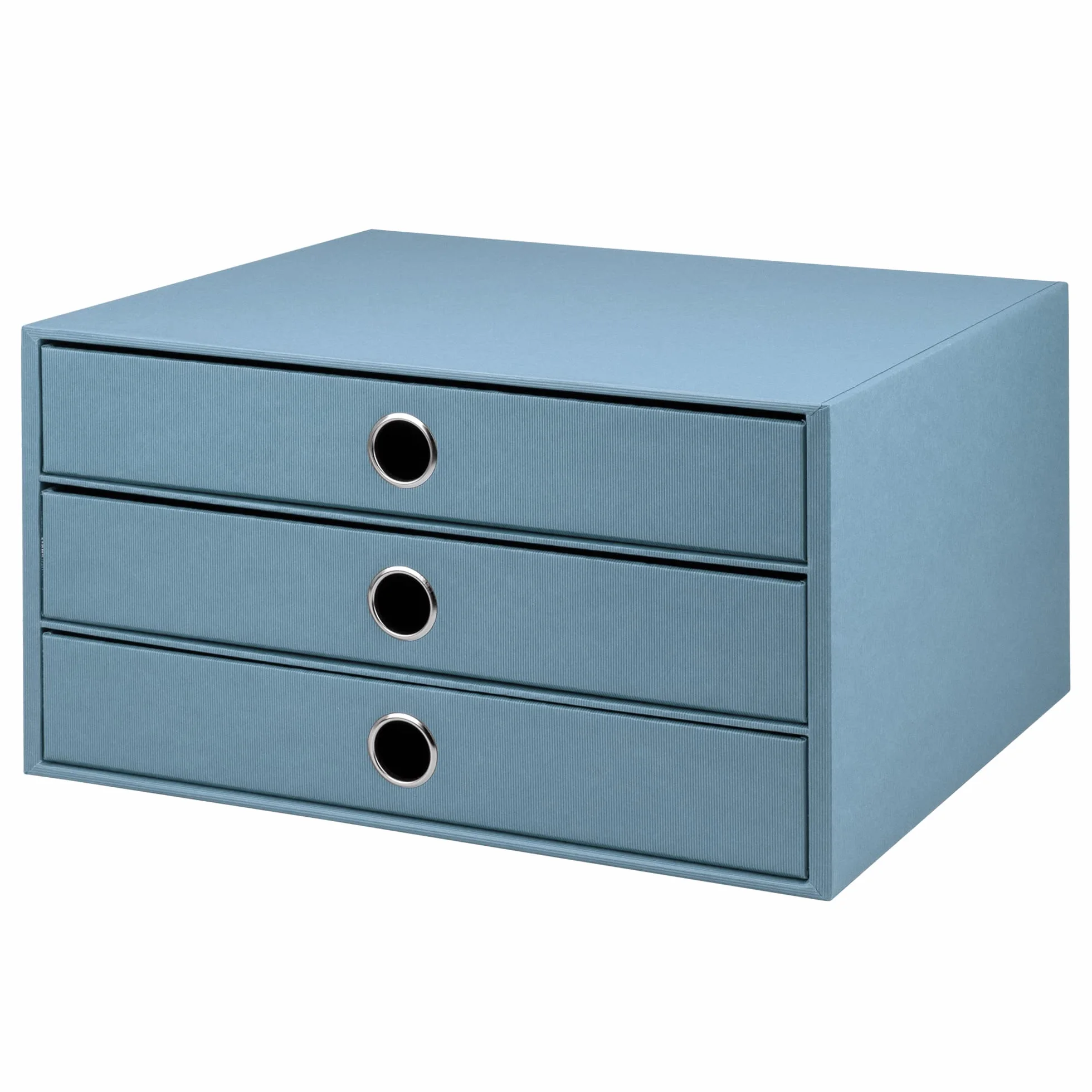 Rössler Papier 1524452153 - S.O.H.O. 3-szufladowe pudełko na DIN A4, z otworem na uchwyt, denim, 343 x 250 x 185 mm, 1 szt.