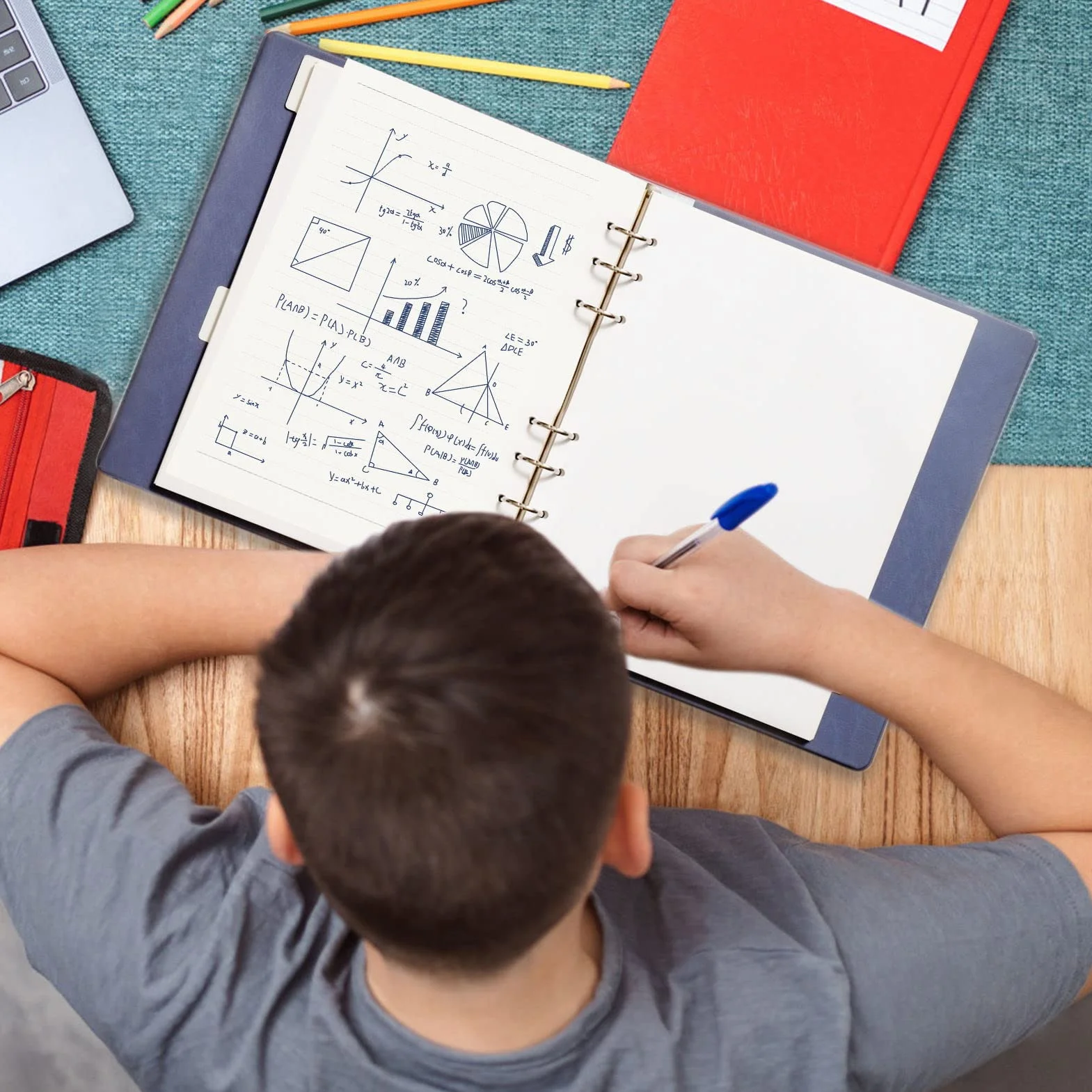 4-pak wkładów A5 Filofax – 320 arkuszy papieru w linie, 6 otworów, luźny perforator, wkład do pamiętnika, notatnika, do szkoły, biura, podróży