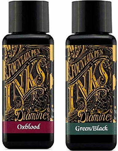 Diamine Atrament do piór wiecznych 30 ml Oxblood Green Black