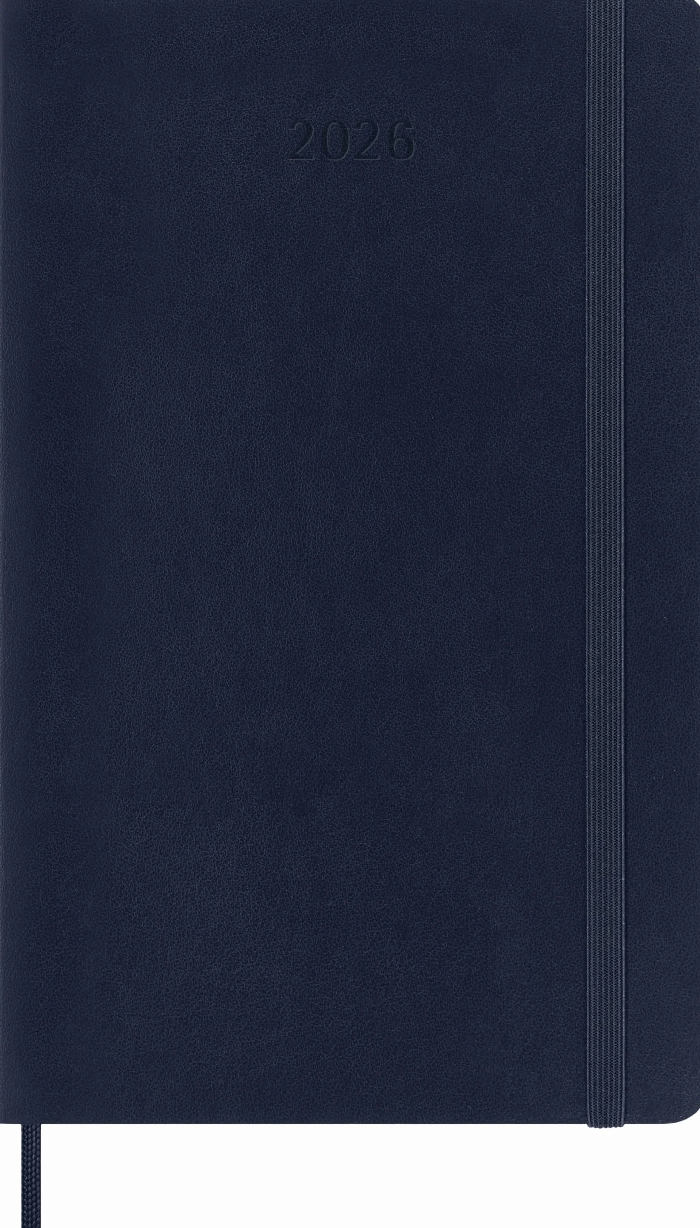 Moleskine 12 Monate Wochen Notizkalender 2026, Large/A5, 1 Wo = 1 Seite, rechts linierte Seite, Weicher Einband, Saphir