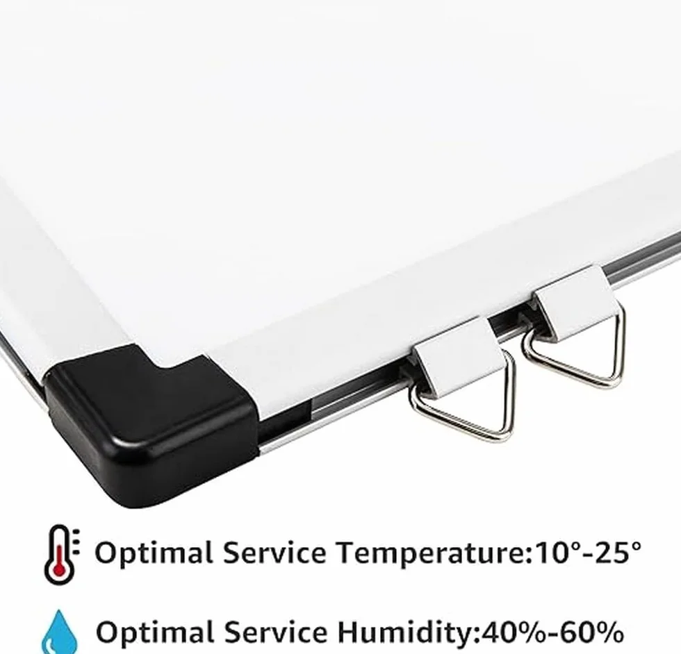 Amazon Basics Magnetyczna Tablica Suchościeralna Z Półką Na Pisaki, W Aluminiowej Ramie, Z Uchwytem Ściennym, Do Domu, Biura, Szkoły, 60 x 45 cm