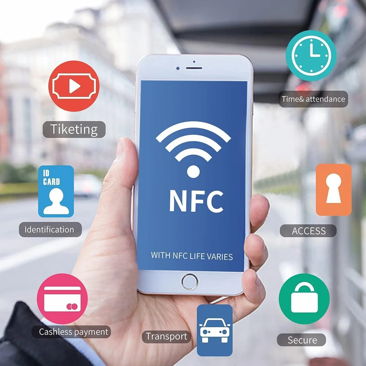 50 sztuk NTAG215 NFC Tags puste białe naklejki NFC karty NFC na monety kompatybilne z TagMo i Amiibo, z samoprzylepną stroną do łatwego mocowania
