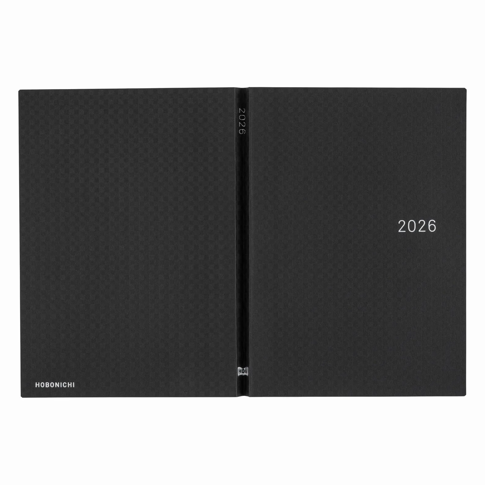 Hobonichi Techo HON A5 2026 – Paper Series: Black Gingham (angielski, styczniowy terminarz startowy)
