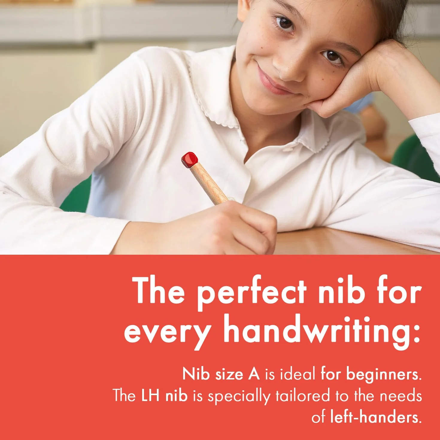 Lamy abc blue pióro dla dzieci z ergonomicznym uchwytem stalową stalówką LH szerokość M