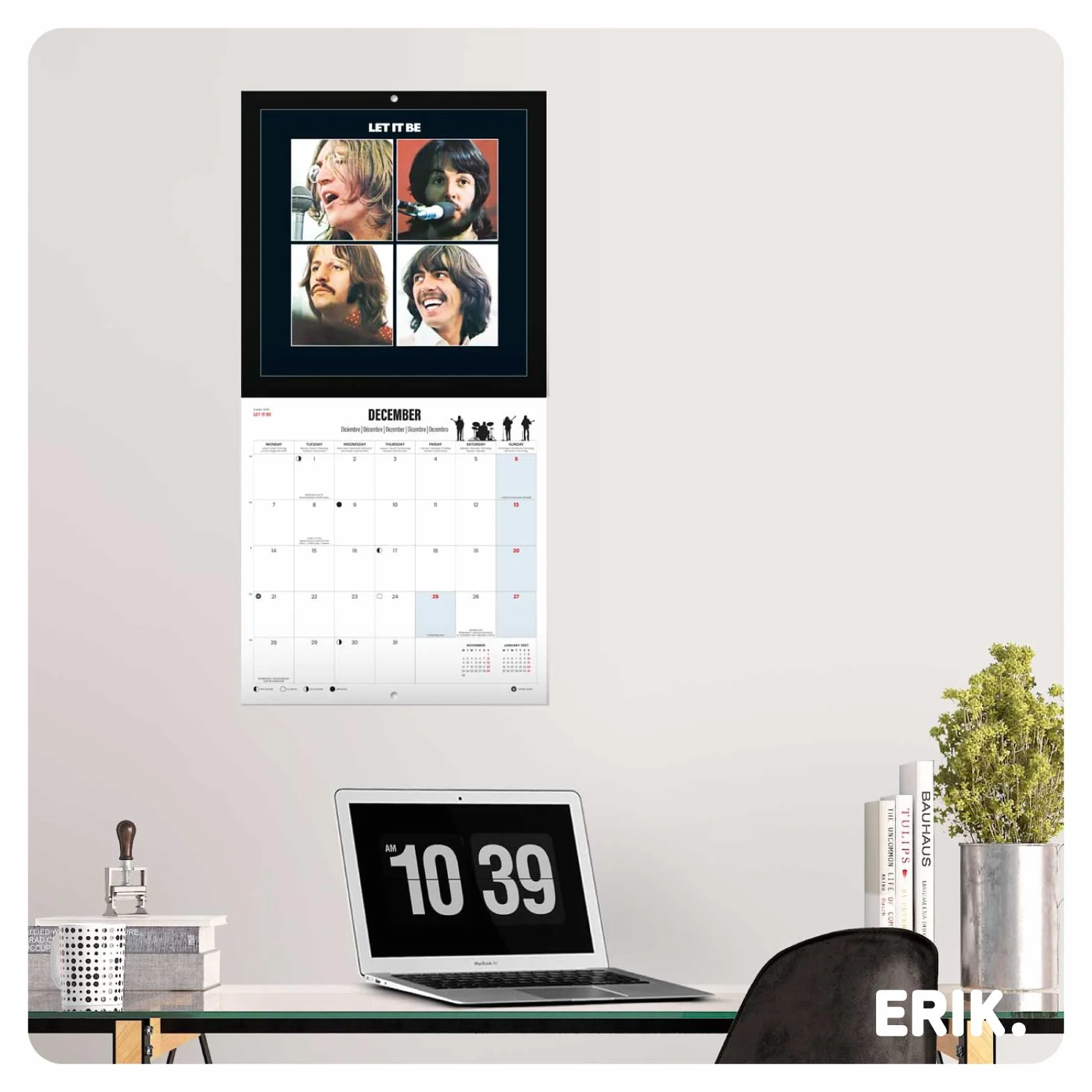 Grupo Erik Wall Calendar 2026 - The Beatles Calendar 2026 | Square 30 x 30 cm - 12 x 12 inches Wall Planner, Family Planner Month To View | The Beatles Gifts For Friends
