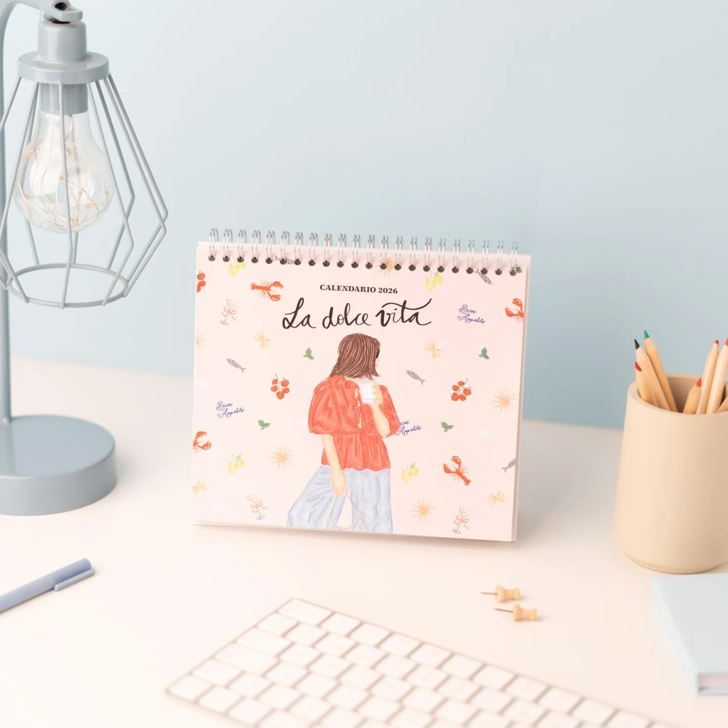 Grupo Erik Desk Calendar 2026 - Ana Marin Calendar 2026 Month To View | Monthly Desk Planner, Desktop Gifts Under 10 Pounds | Spanish Gifts For Friends
