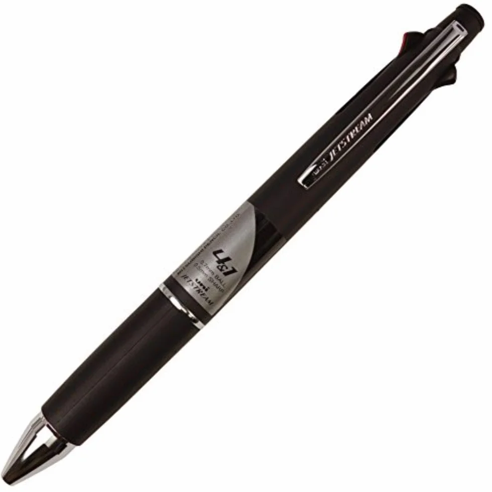 Uni Jetstream długopis 0,7 mm, długopis wielofunkcyjny i ołówek 0,5 mm (MSXE510007.24), czarny