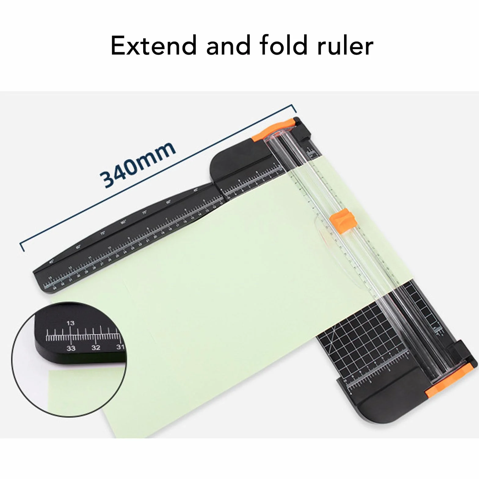 12 Inch A4 Office Paper Cutter Manual Scrapbooking Tool Features Safety Guard Side Ruler Auto Safety Guard Side Ruler Manual Scrapbooking Tool