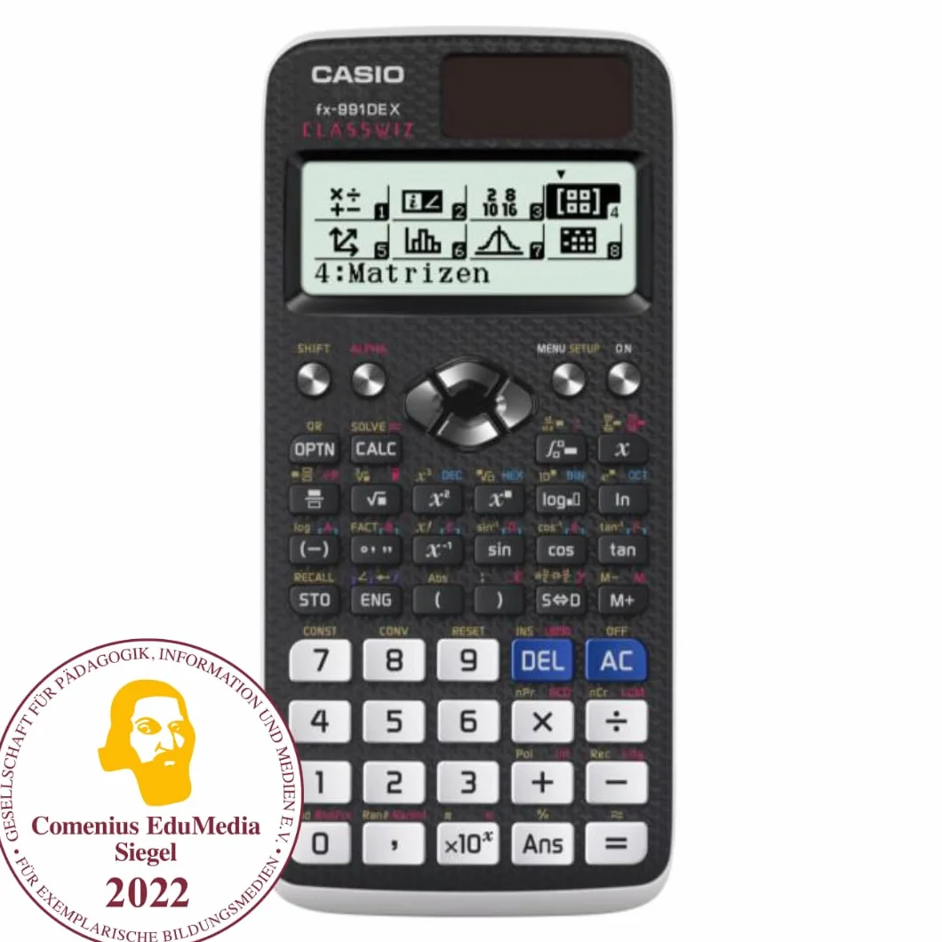 Casio Classwiz FX-991DE X Kalkulator Naukowy, Czarny, 8x21 znaków