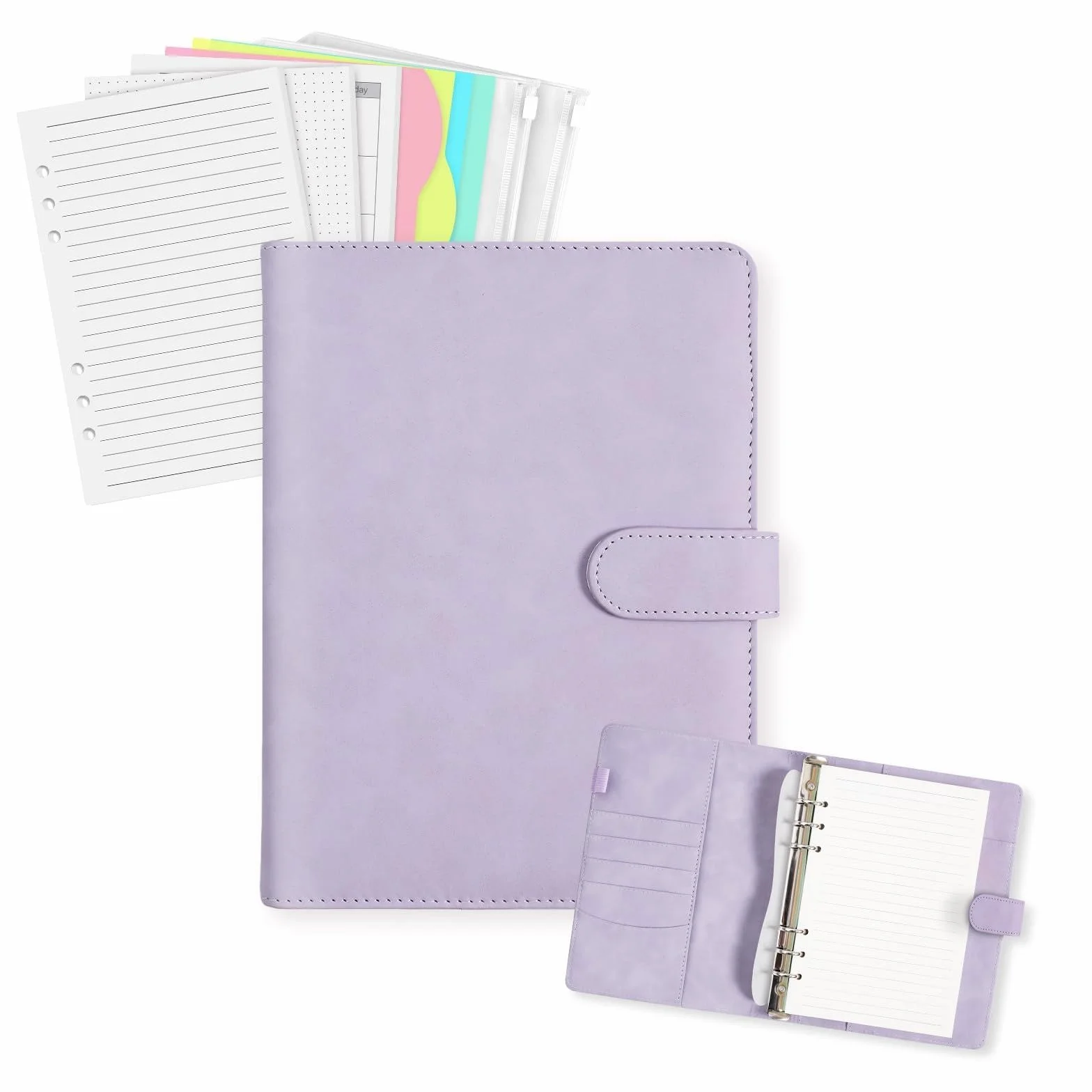 Segregator A5 ze skóry PU 165 arkuszy organizer notatnik