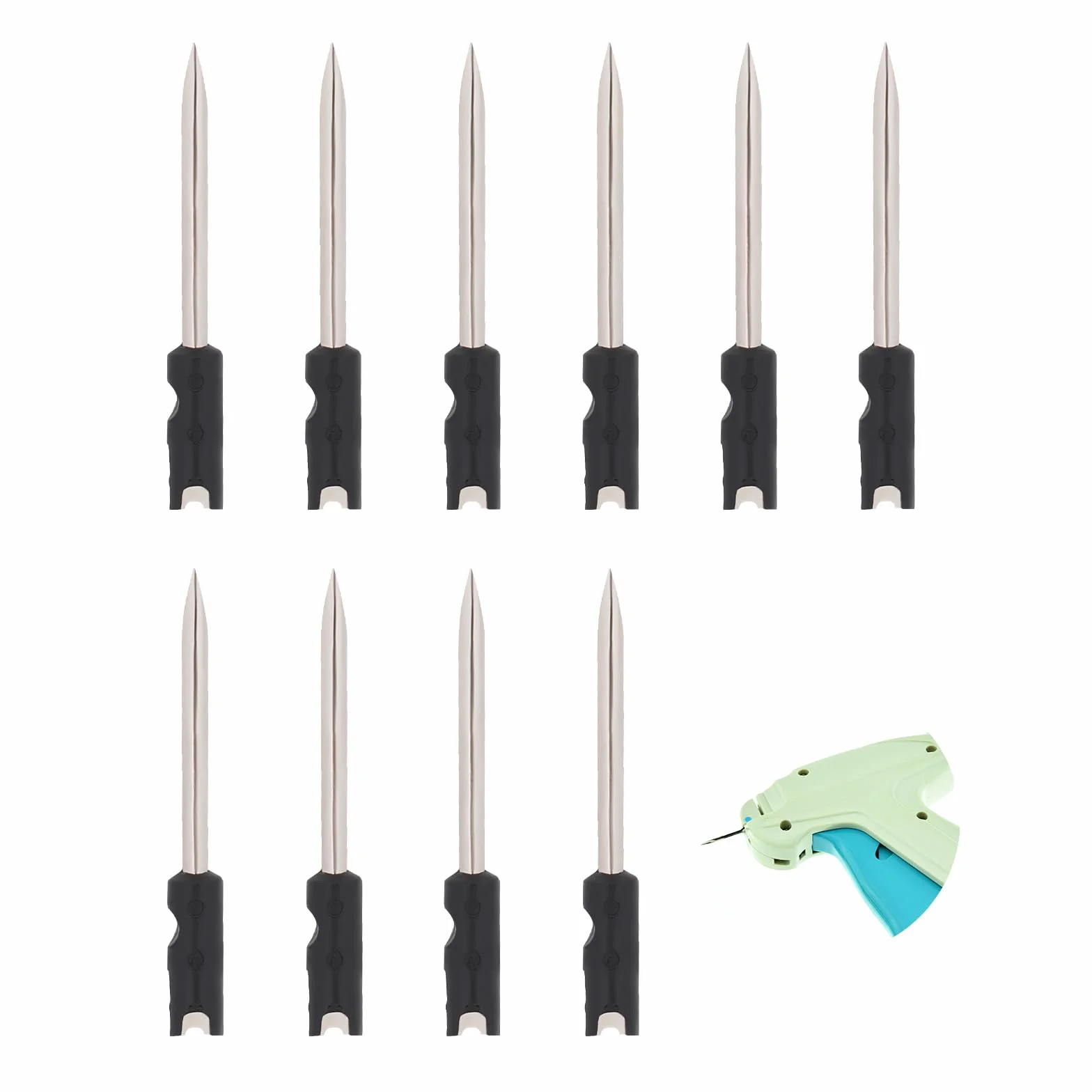 10 szt. 3,5 cm standardowe igły do pistoletu do etykietowania, igły zastępcze do pistoletu do etykietowania odzieży, igły do etykietowania ubrań, mikro ścieg (bez pistoletu do etykietowania)