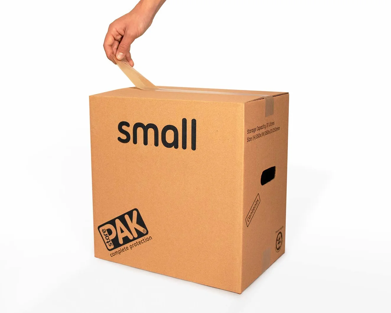 StorePAK 15 mocnych pudełek kartonowych z uchwytami do noszenia, 31 l, idealne do przechowywania, wysyłki, pakowania i przeprowadzki (15 szt.)
