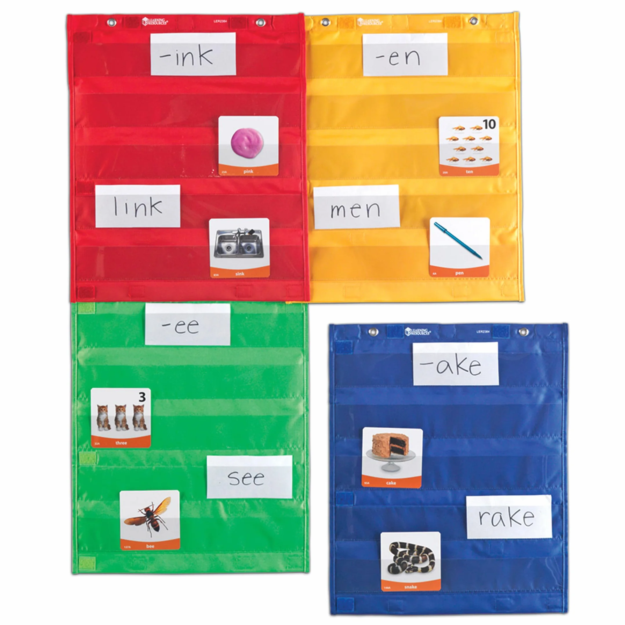 Learning Resources Magnetyczny Kwadraty Kieszen Wykres 4-Kawałek Zestaw