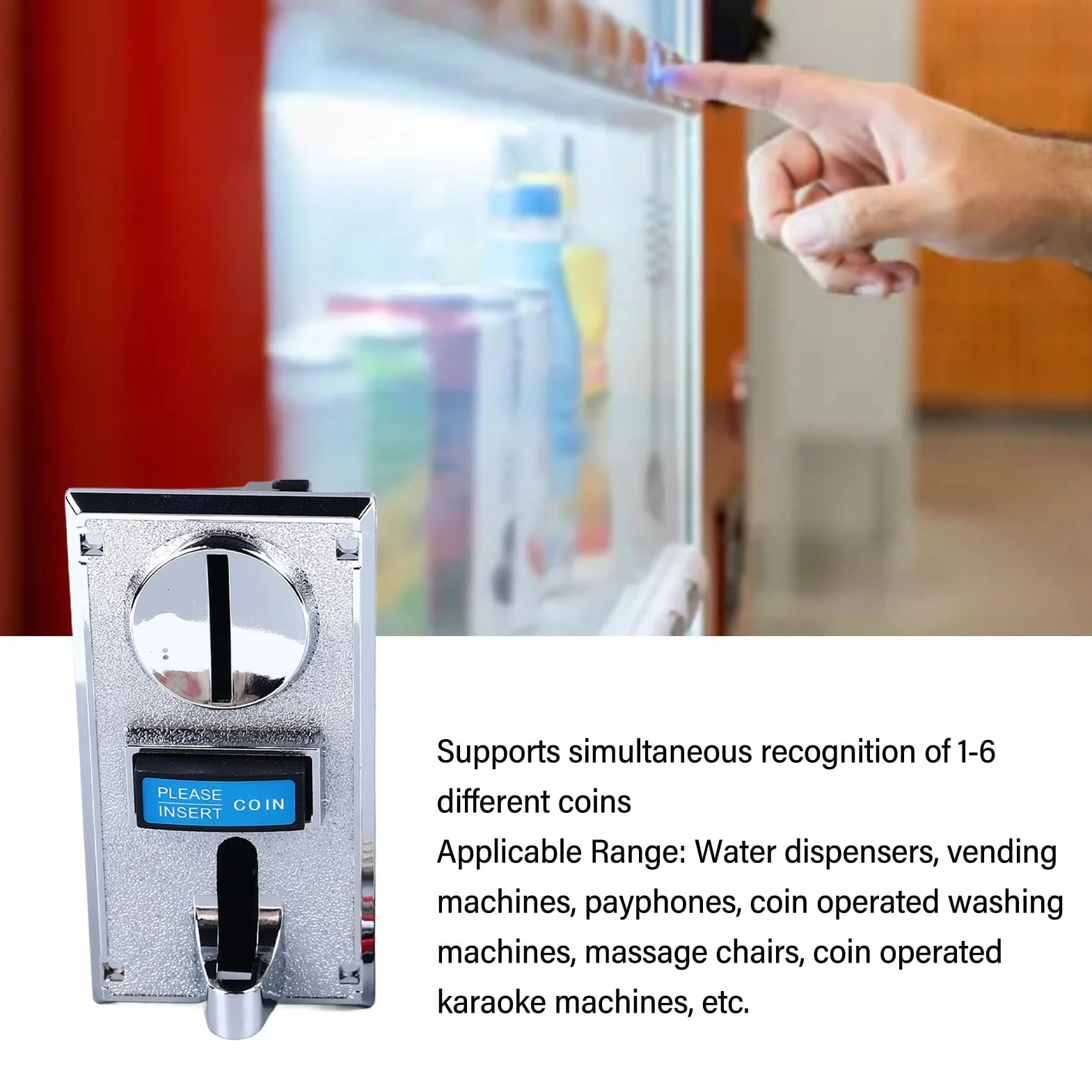 Akceptor Wielu Monet, Elektroniczny Selektor Monet Procesora, Sortownik Wrzutowy do Automatów do Gier Zwijanych dla Mechanizmu Gier Zręcznościowych, Automat Sprzedający, Pralka