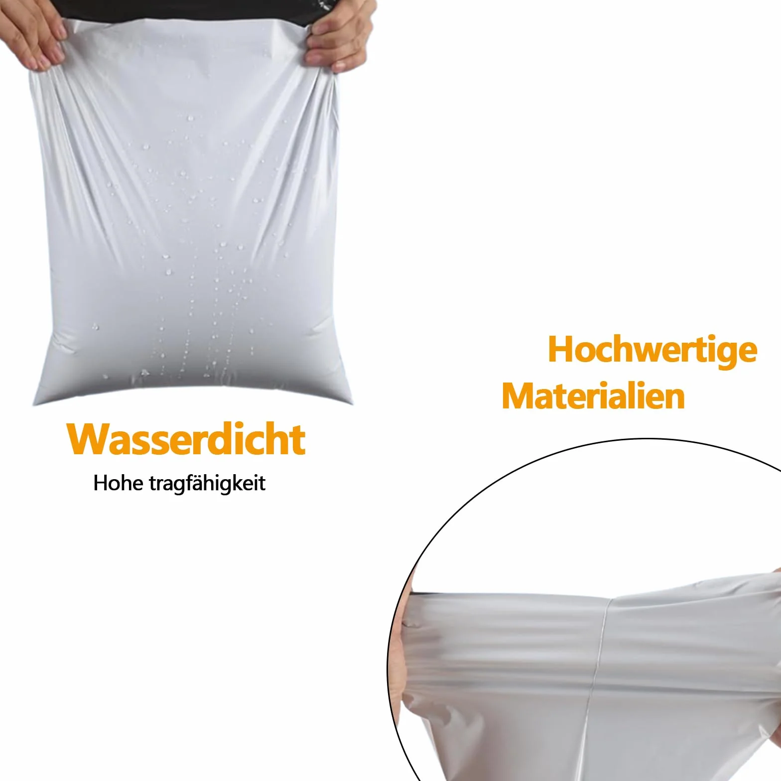 Torby wysyłkowe foliowe 90 sztuk S/M/L z zamknięciem samoprzylepnym wodoodporne