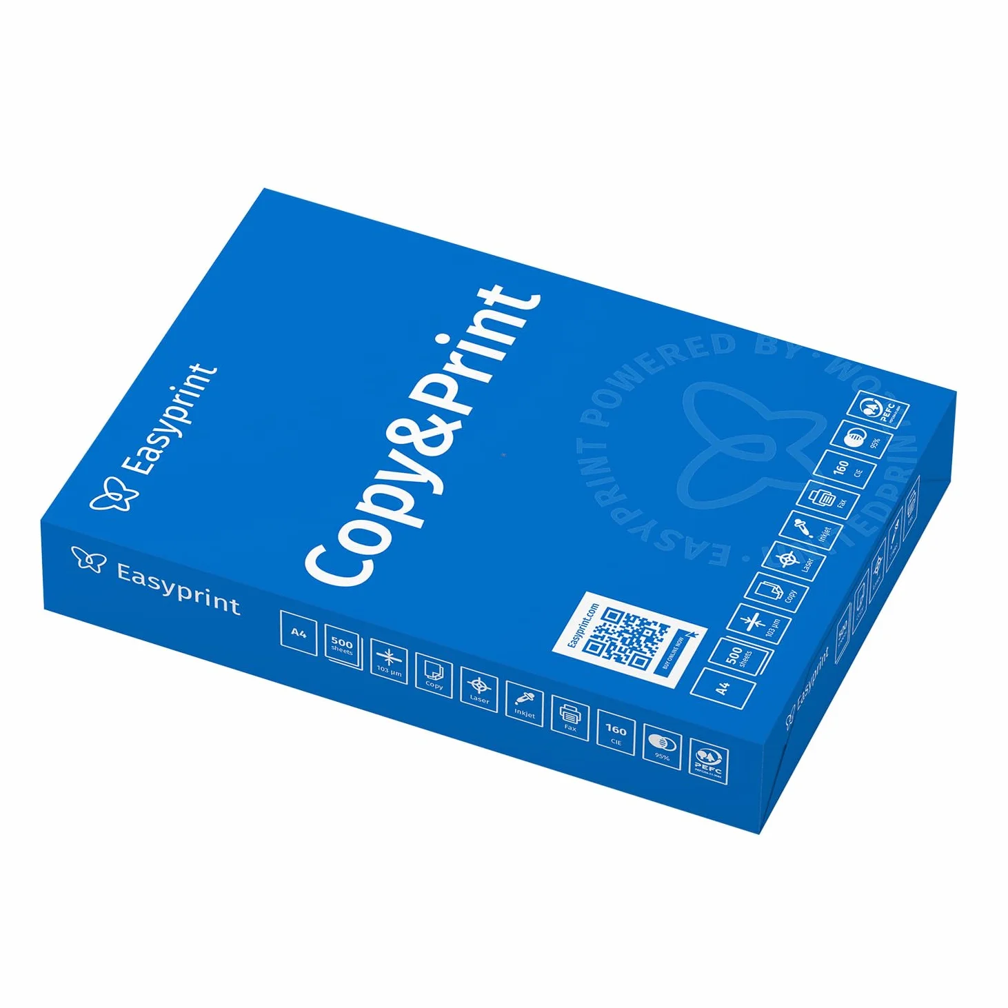 NOWOŚĆ: Easyprint papier do drukarek do kopiowania 2500 arkuszy 5 x 500 A4 Premium wysoka biel CIE 160 zwycięzca testu PEFC certyfikat ekologiczny