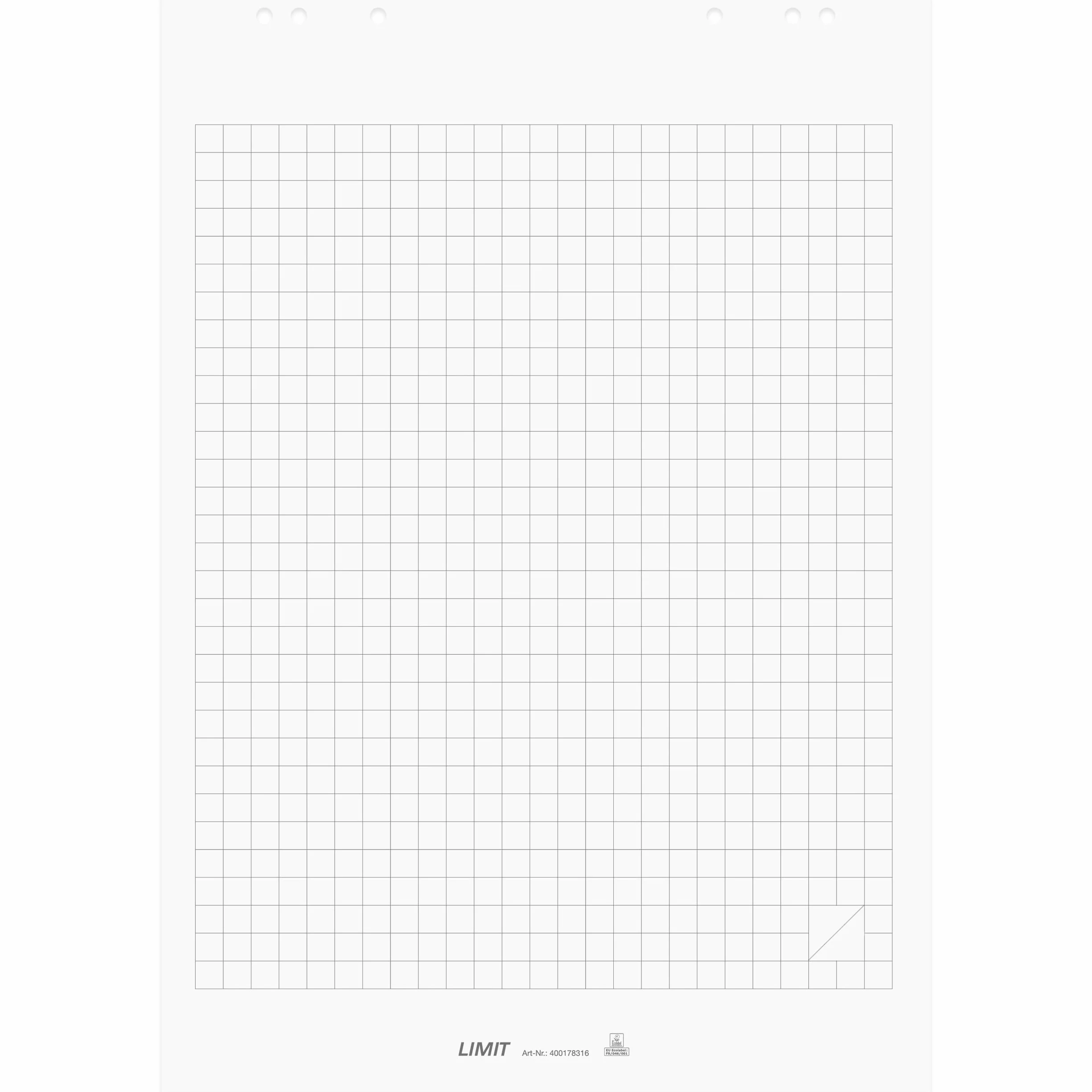 Papier flipchart w kratkę 70 g/m² 20 arkuszy 5 sztuk