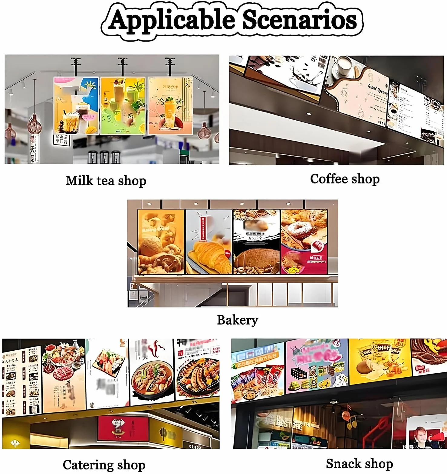 Slim Snap Frame LED Light Box, Podświetlany Wyświetlacz Plakatu LED, Teleskopowa Rama Wyświetlacza Menu LED Podświetlana Do Restauracji, Billboard Montowany Na ścianie,Vertical-60 * 80cm