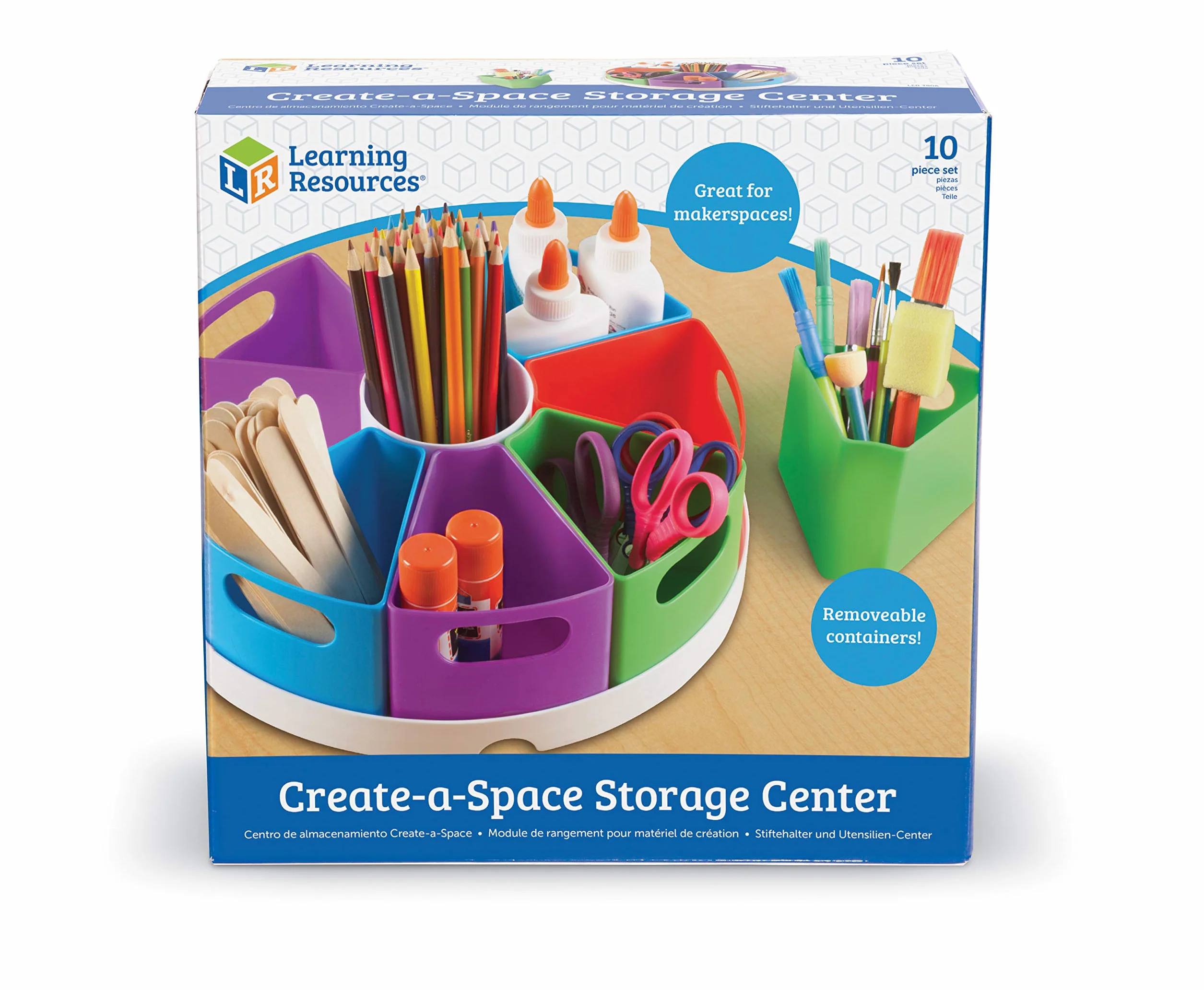 Learning Resources Create-A-Space Storage Centre Organizatora 10-Kawałek Zestaw