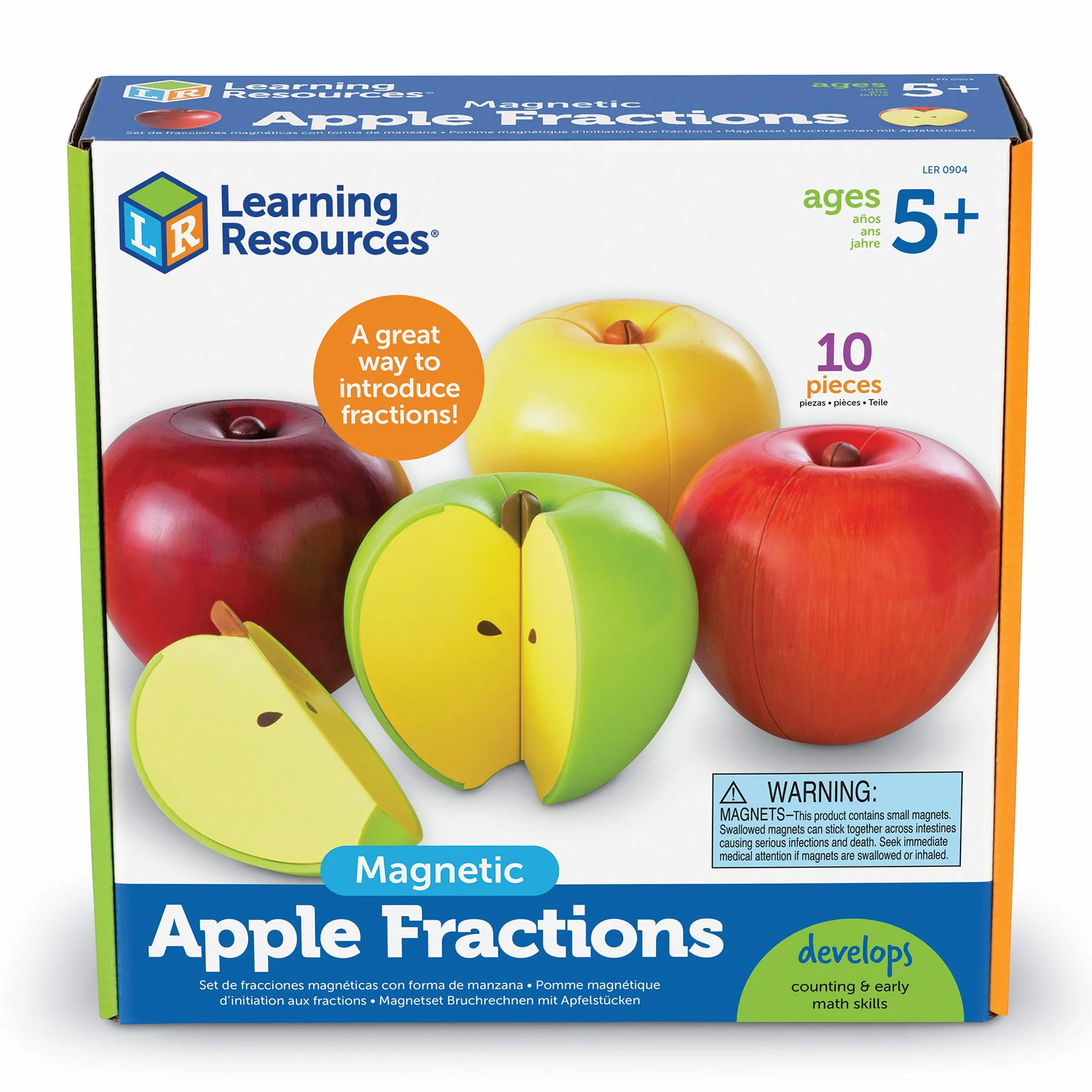 Learning Resources Magnesyczny Apple Frakcjas 10-Kawałek Zestaw