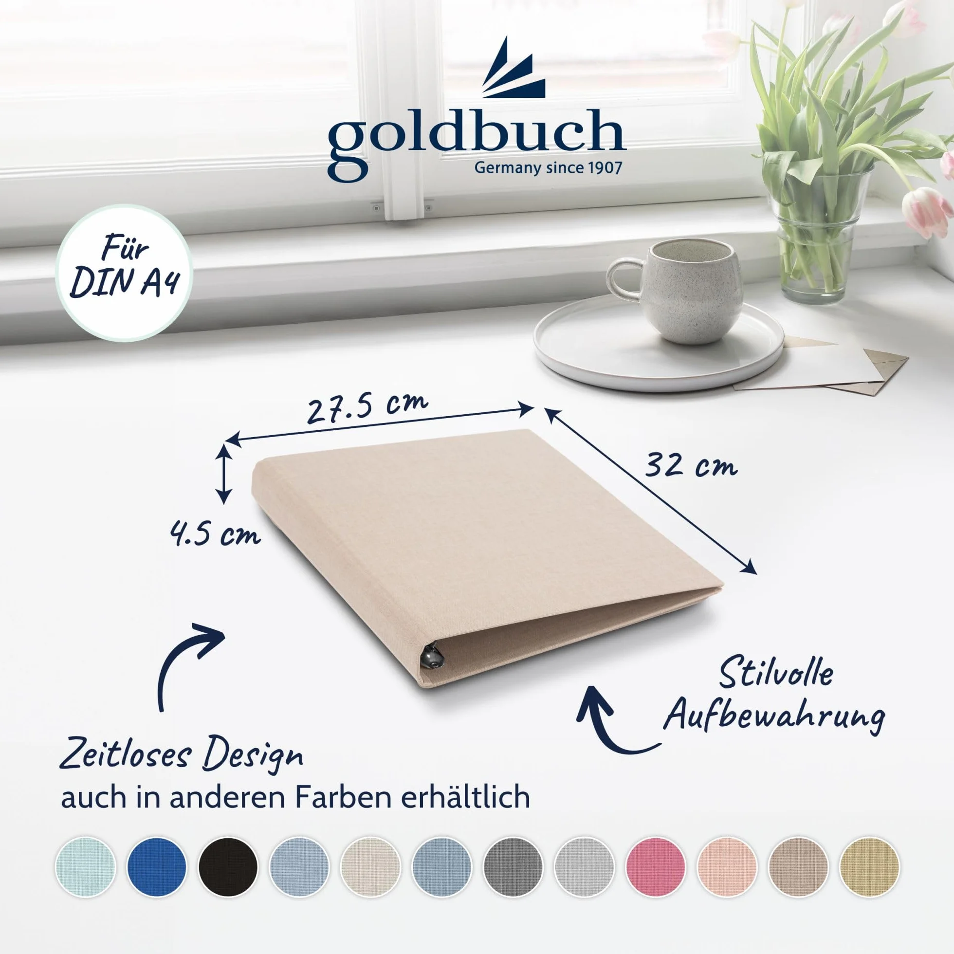 Goldbuch 37 211 Segregator, Beżowy, 32 x 27,5 x 4,5 cm