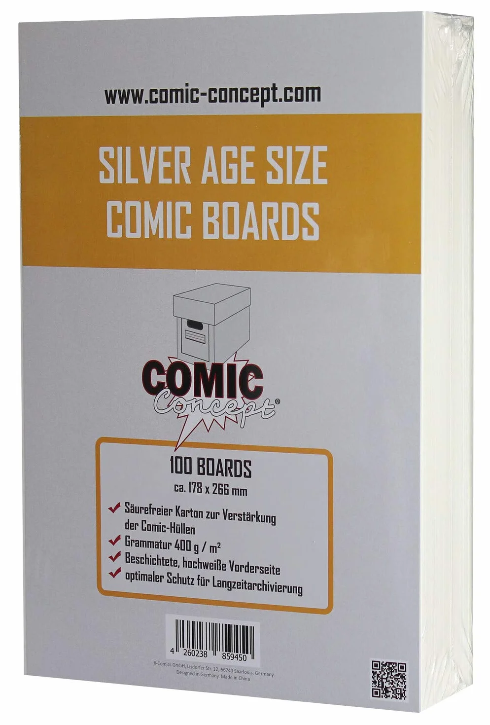 Comic Concept Silver Age Size Comic Boards (100 sztuk)