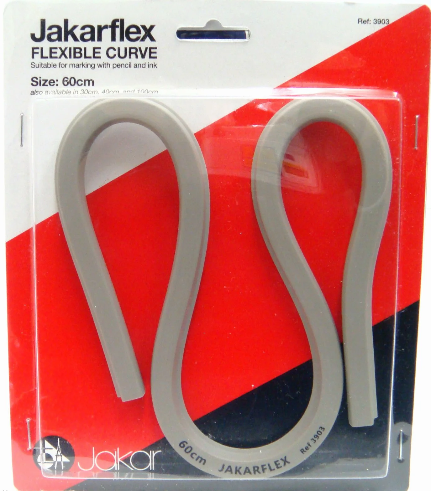 Jakar flex elastyczne krzywizny Flexi pomoc w rysowaniu elastyczna krzywa kreślarska nowa (elastyczna krzywa 60 cm)