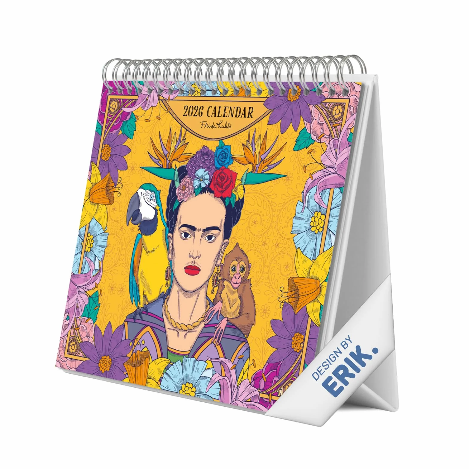 Grupo Erik Desk Calendar 2026 - Frida Kahlo Calendar 2026 Month To View | Monthly Desk Planner, Desktop Gifts Under 10 Pounds | Frida Kahlo Gifts For Friends