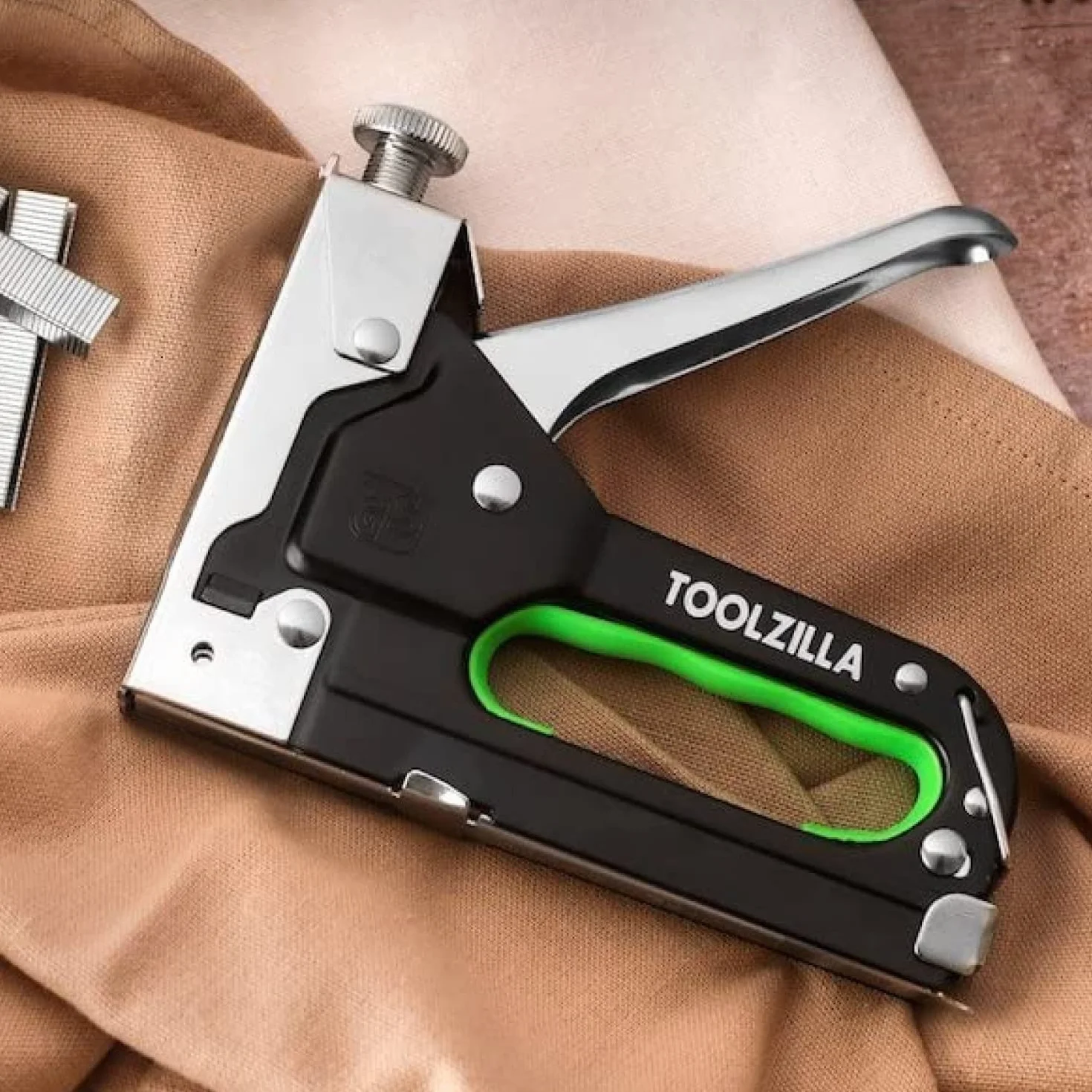 TOOLZILLA Zszywacz - zszywacz do gwoździ - profesjonalny zszywacz ręczny 3 w 1 i różne punkty..