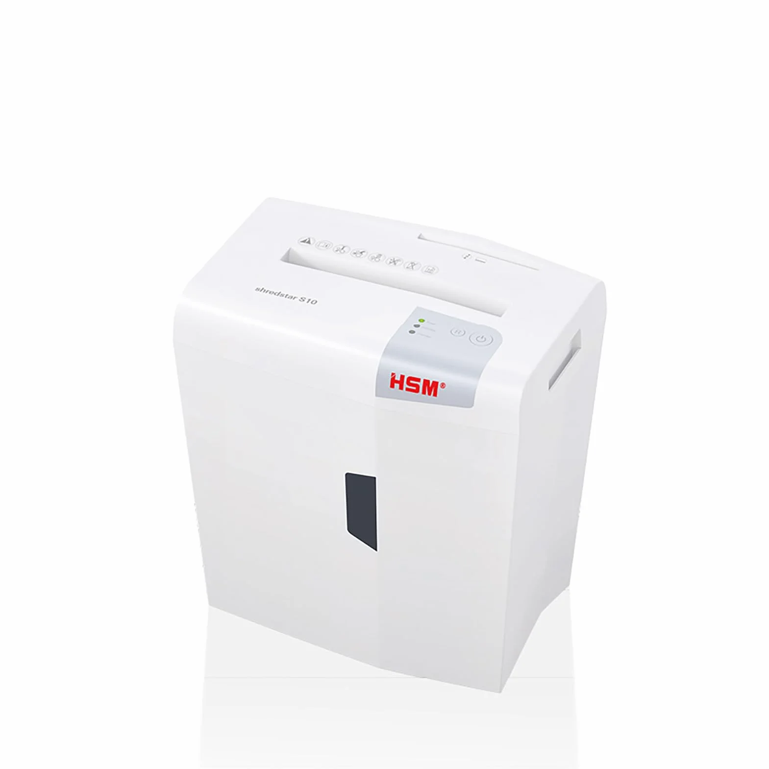 HSM Shredstar S10 niszczarka dokumentów, poziom bezpieczeństwa P-2, 10 arkuszy (cięcie w paski) z niszczarką CD, 6 mm