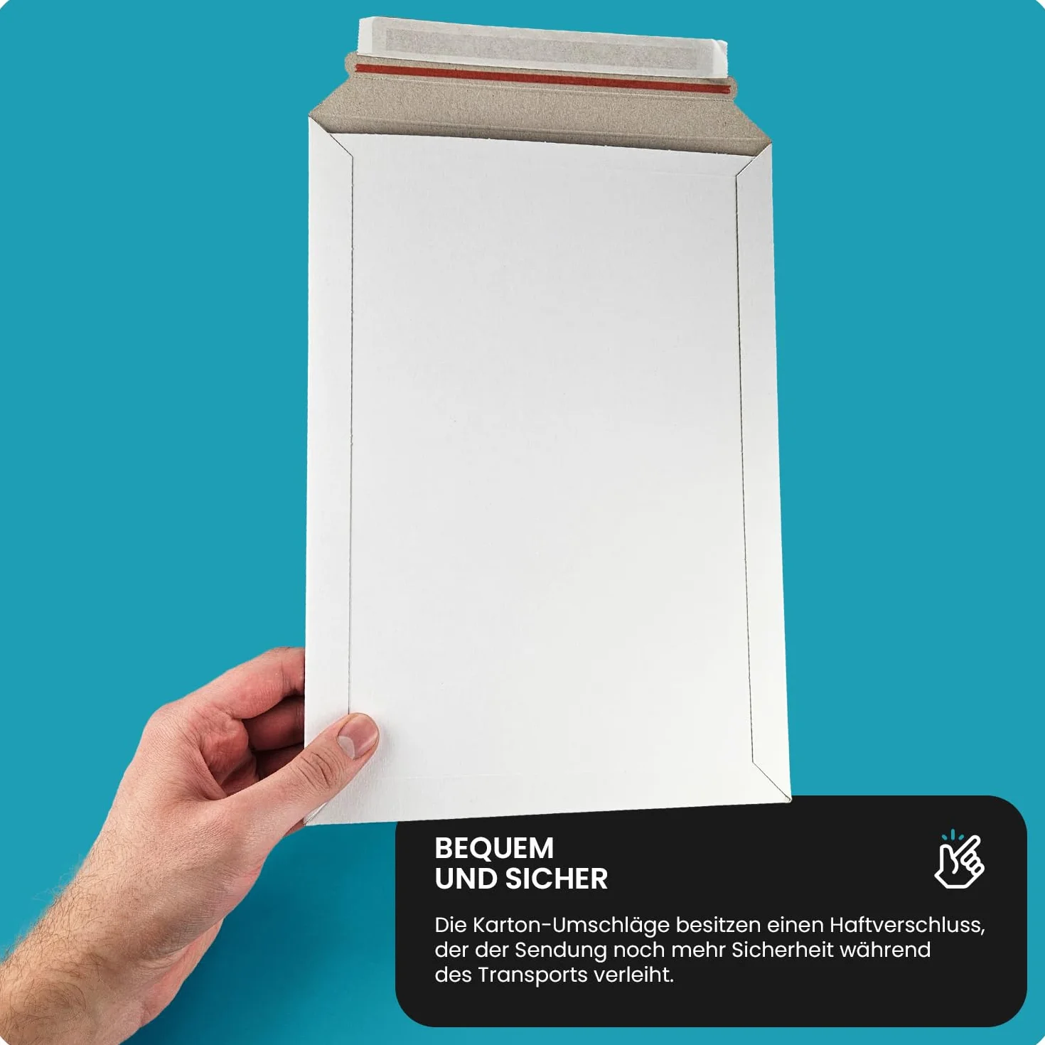 Netuno 25 białych kopert wysyłkowych A4 z kompaktowego kartonu 229 x 324 mm 450 g prosta klapka kompaktowe kieszenie kartonowe do dokumentów, broszur, zdjęć, kalendarzy ściennych