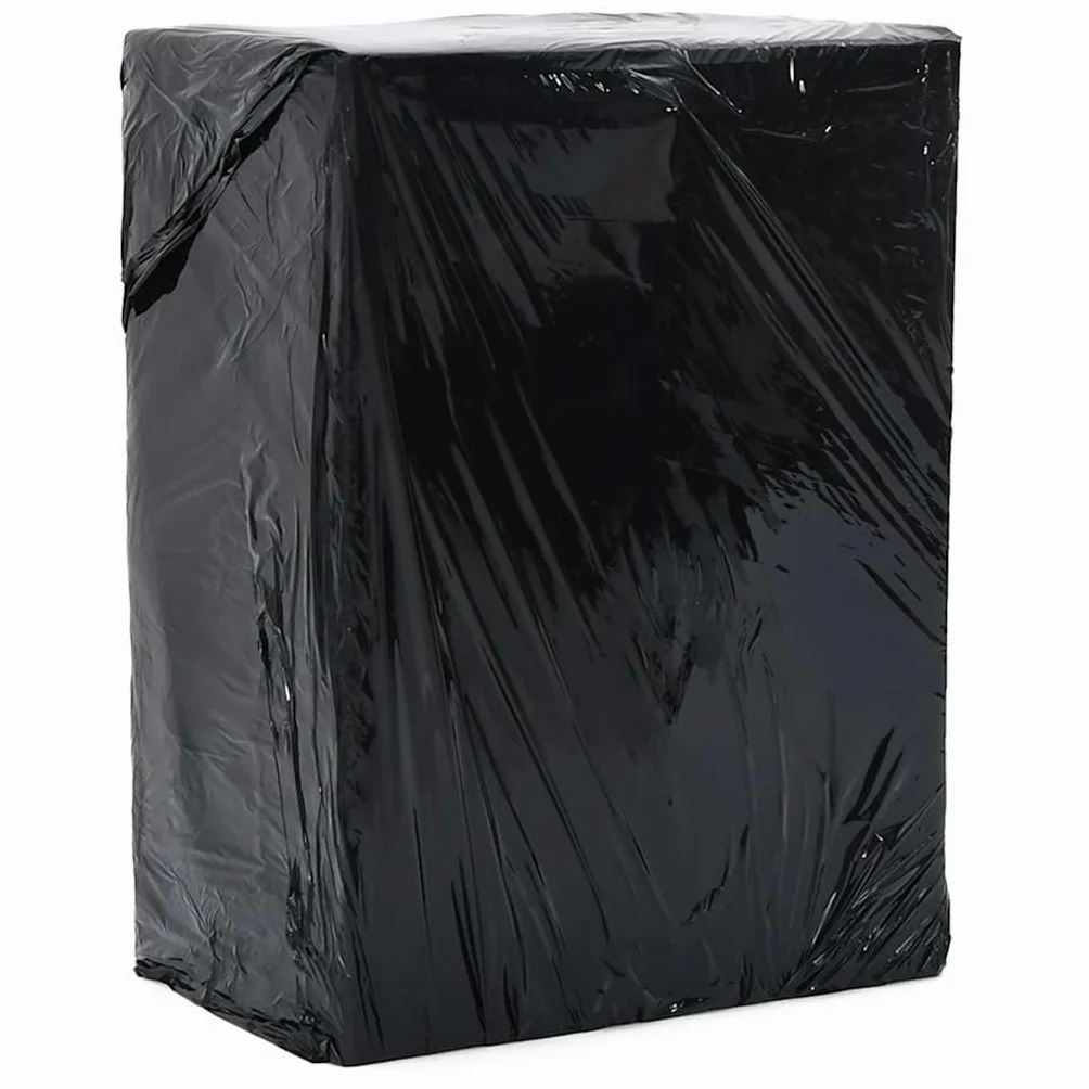 vidaXL Folia stretch 2 szt. Czarna 30 μm 50 cm x 150 m, folia do pakowania, folia stretch do owijania, folia do owijania mebli, folia do pakowania