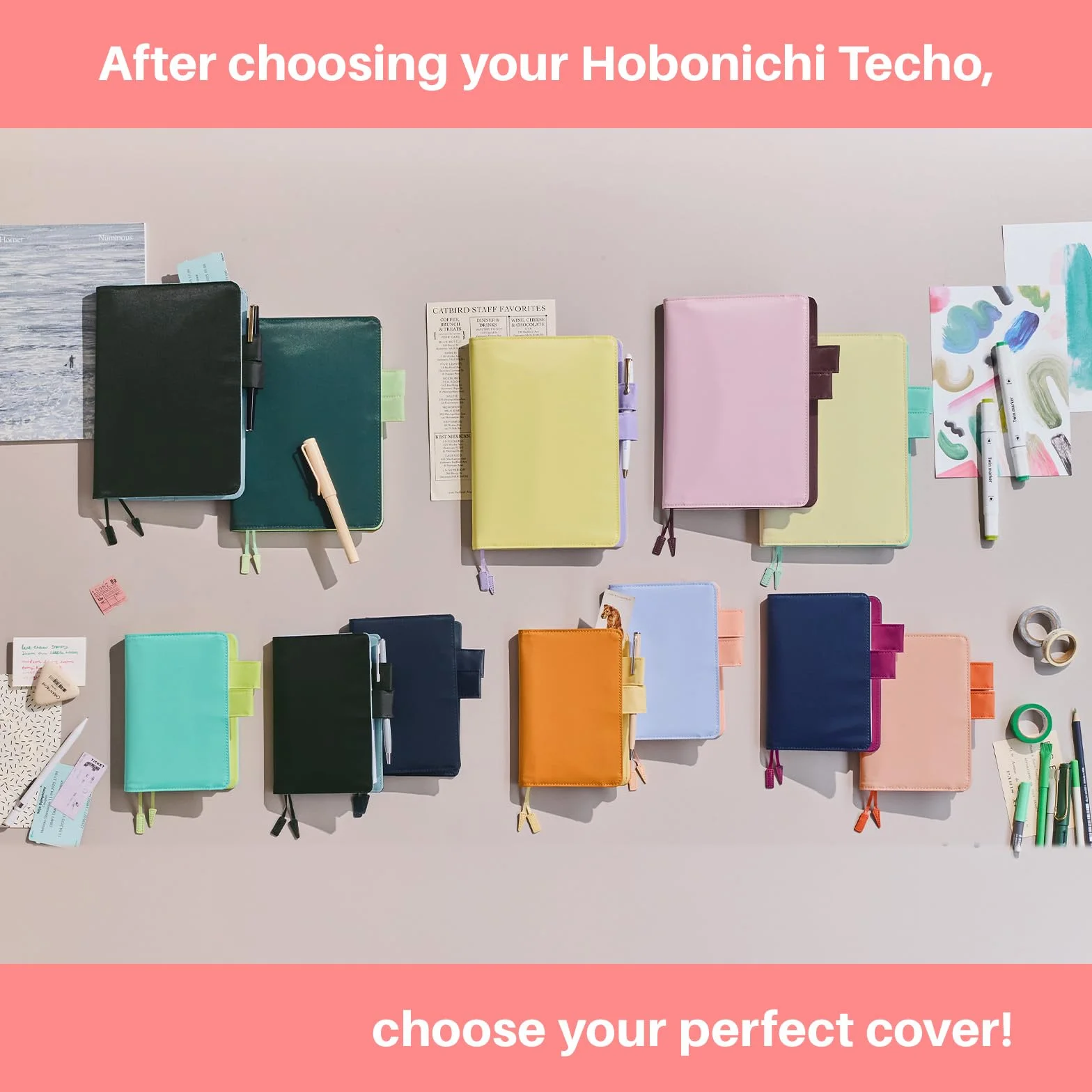 Hobonichi Techo A6 pokrowiec na planer Muminki noc wielkiej imprezy