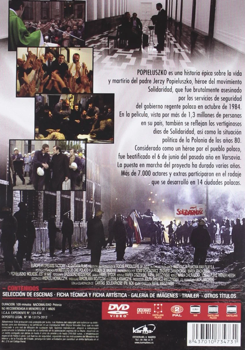 Popieluszko: La Libertad Está En Nosotros (Popieluszko: Wolnosc To W Nas) [Hiszpania Import]
