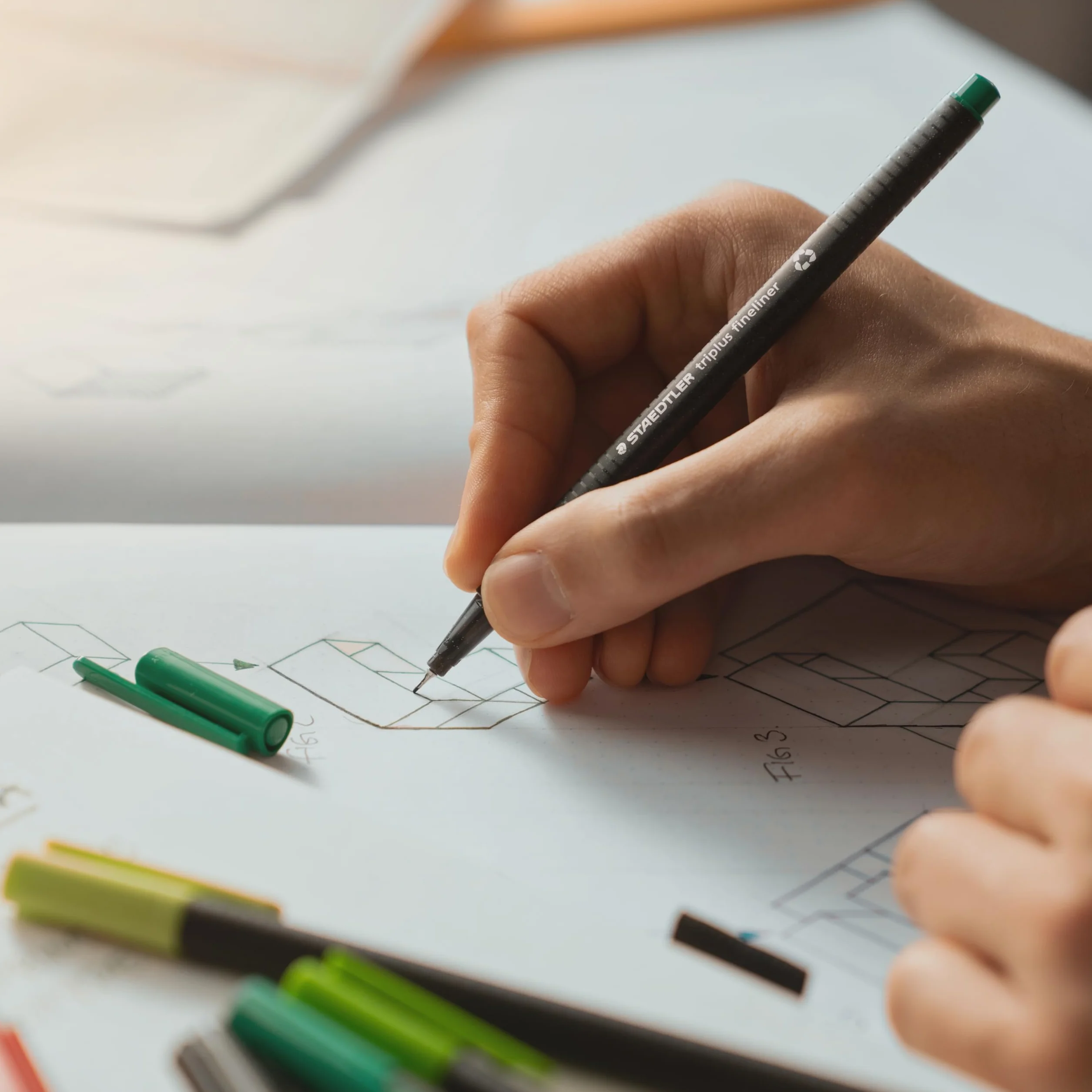 STAEDTLER 334 C60 Triplus Fineliner Superfine Pen, szerokość linii 0,3 mm - różne kolory (60 sztuk)