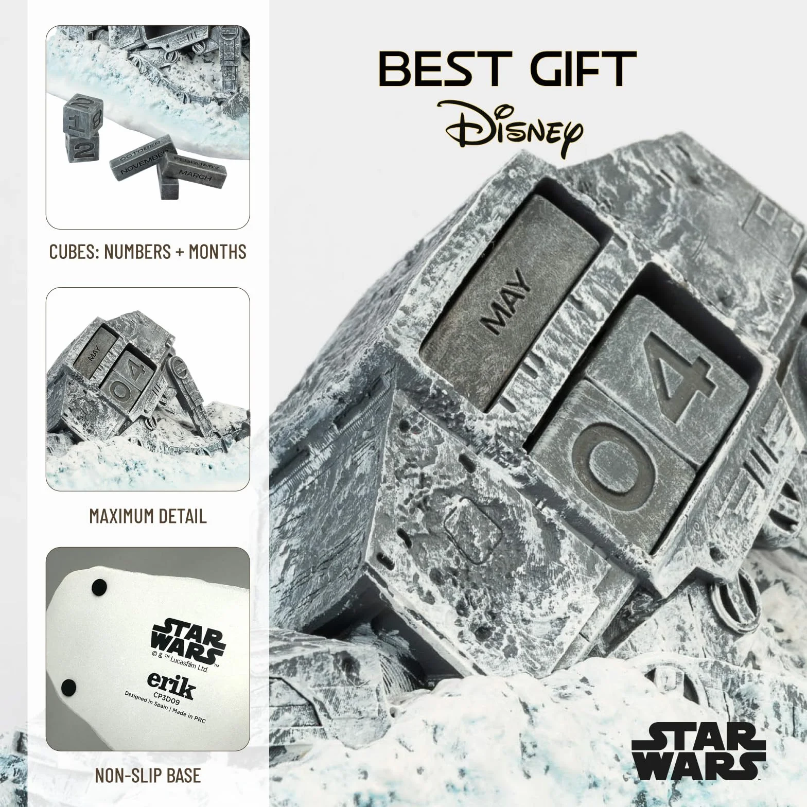 Grupo Erik Star Wars Perpetual Calendar Fallen AT-AT Walker Flip Desk Calendar Gifts