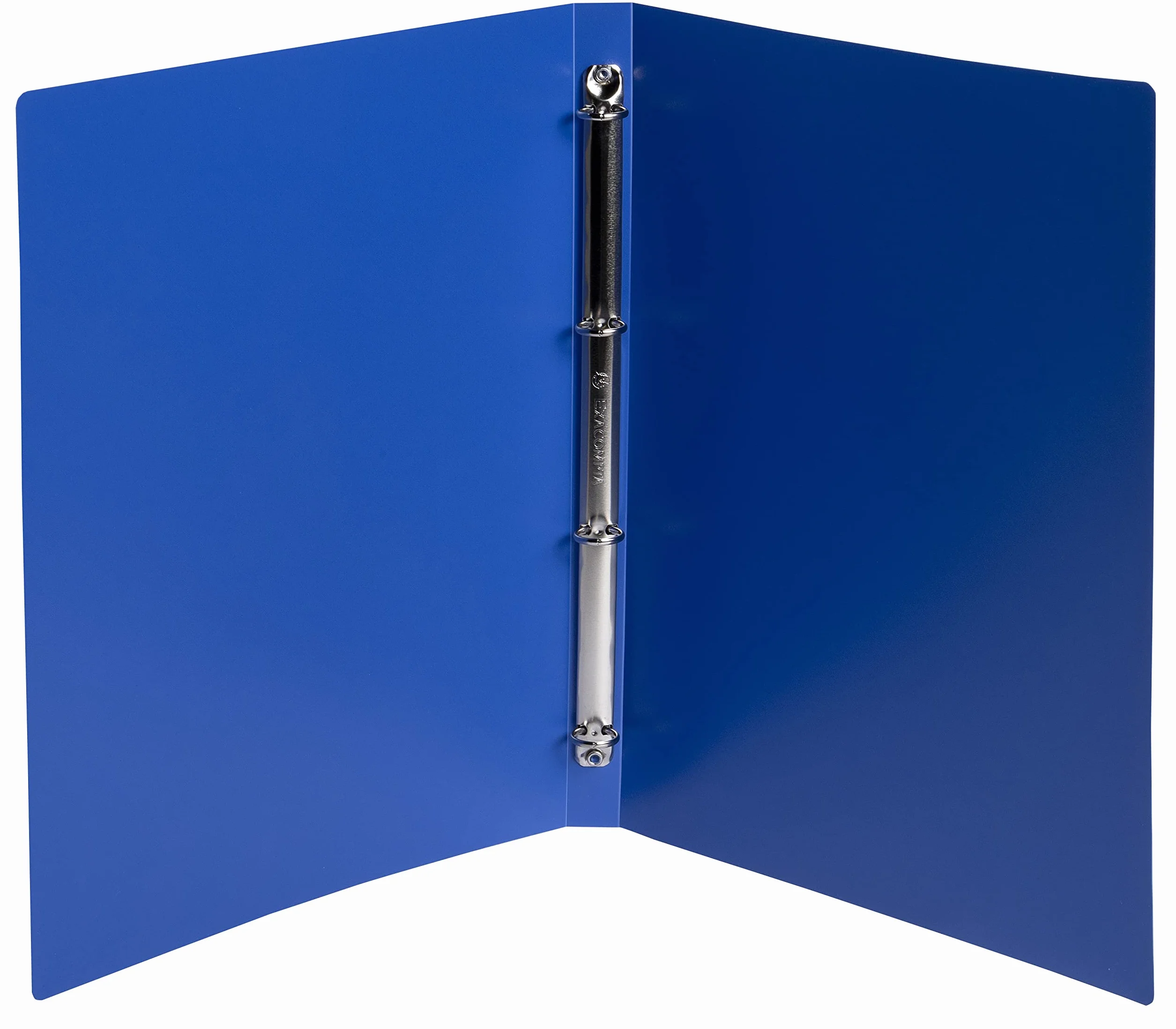 Exacompta - Nr ref. 51110E - Zestaw 4 miękkich segregatorów Bee Blue - 4 okrągłe pierścienie średnica 15 mm - tył 20 mm - wymiary zewnętrzne 32 x 25 cm - format A4 - różne kolory