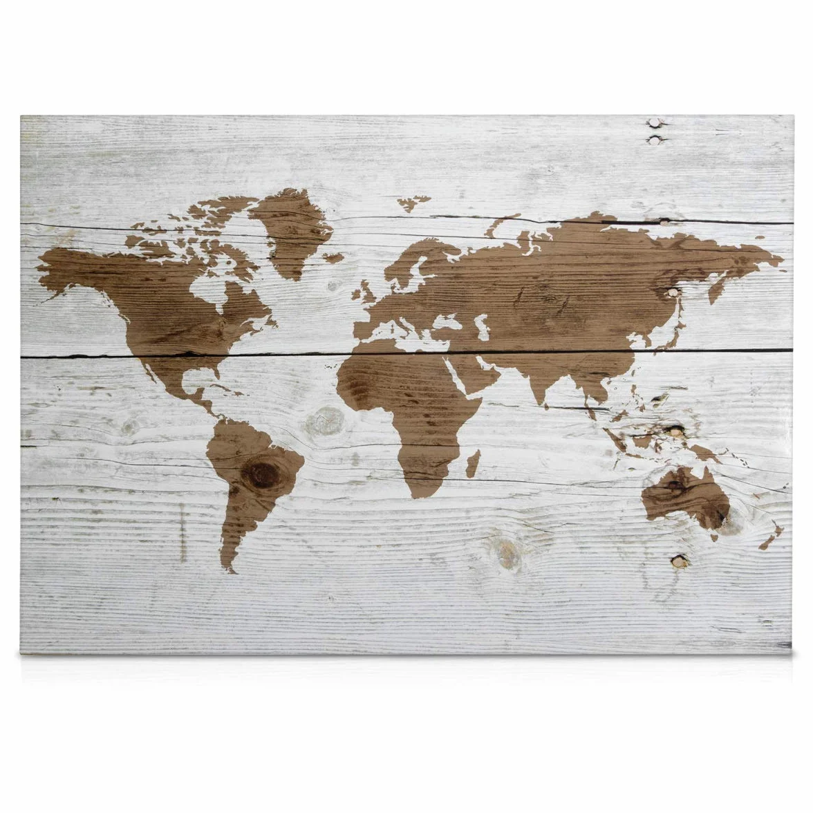 Navaris Magnetyczna tablica memo, biała tablica - 70 x 50 cm sucha tablica do ścierania z wzorem na ścianę - zawiera marker i magnesy - mapa świata