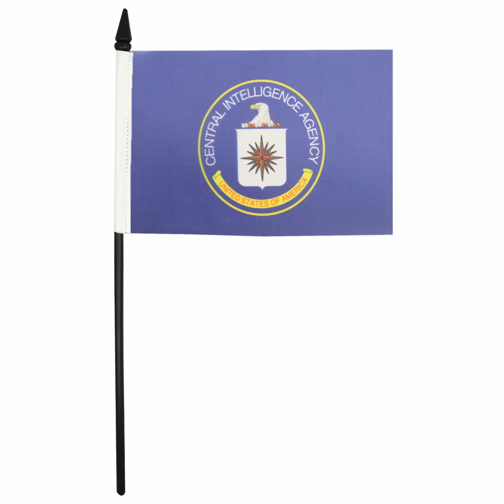 Drapeau de Table Cia Des Etats-Unis en Polyester 100D, 21cm x 14cm