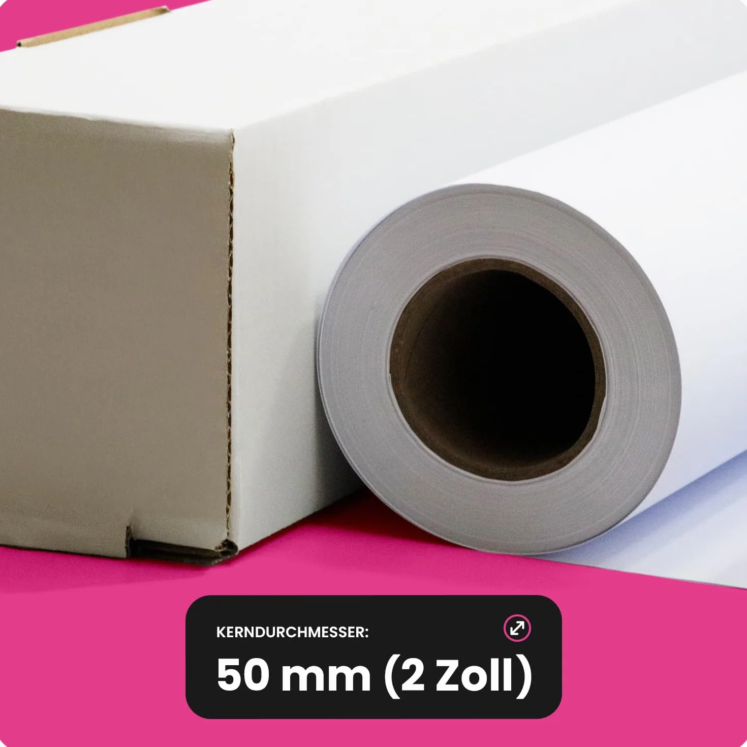 Papier do ploterów atramentowych 80g 914mm x 50m 50mm rdzeń 2 cale biały matowy niepowlekany