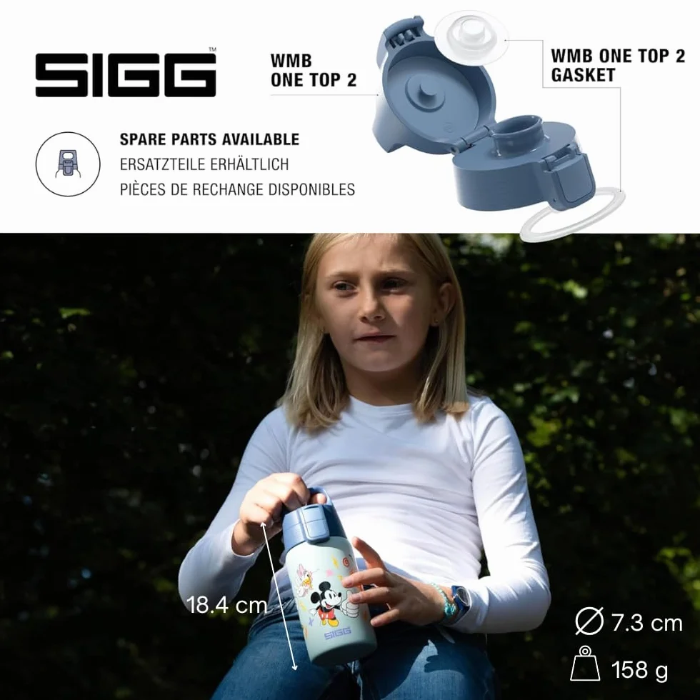 SIGG Butelka ze stali nierdzewnej Shield One Disney Mickey & Friends dla dzieci szczelna
