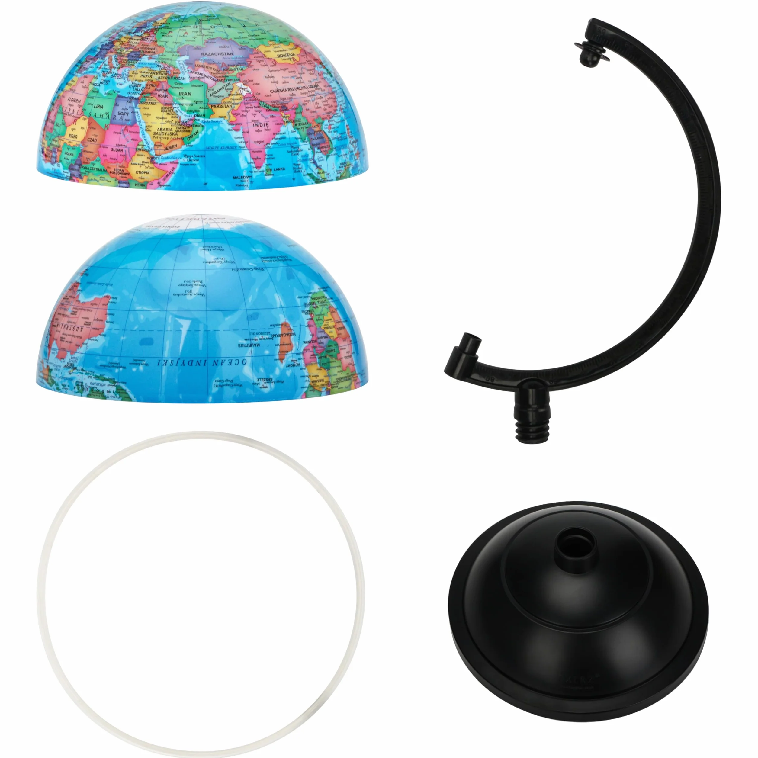 EXERZ 20cm Globus Świata - Polski - Globusy