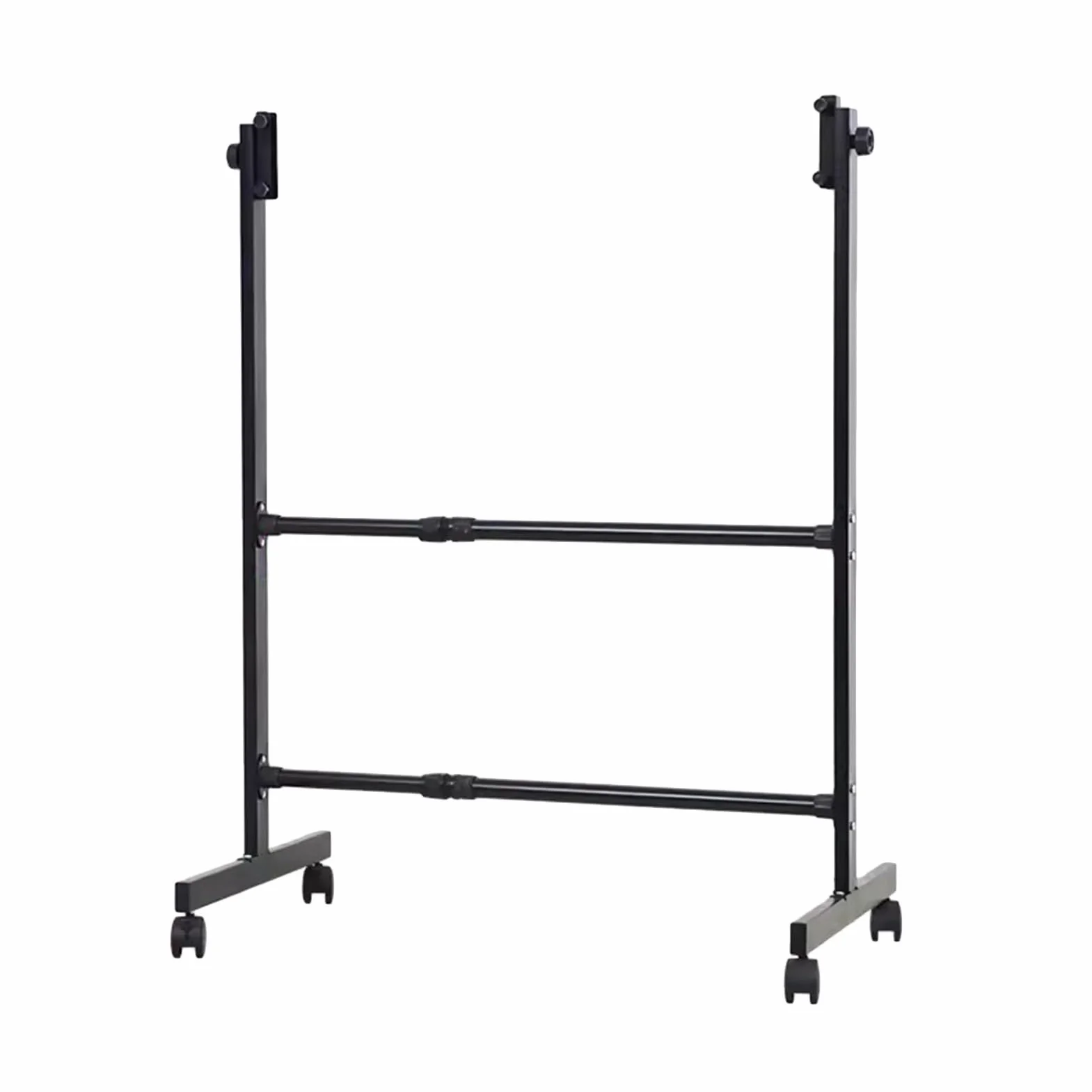 Uniwersalny Stojak Na Kółkach Do Tablicy, Tablicy Kredowej, Tablica Suchościeralna, Trwały Regulowany Metalowy Stojak Z Blokowanymi Kółkami (Color : Black)